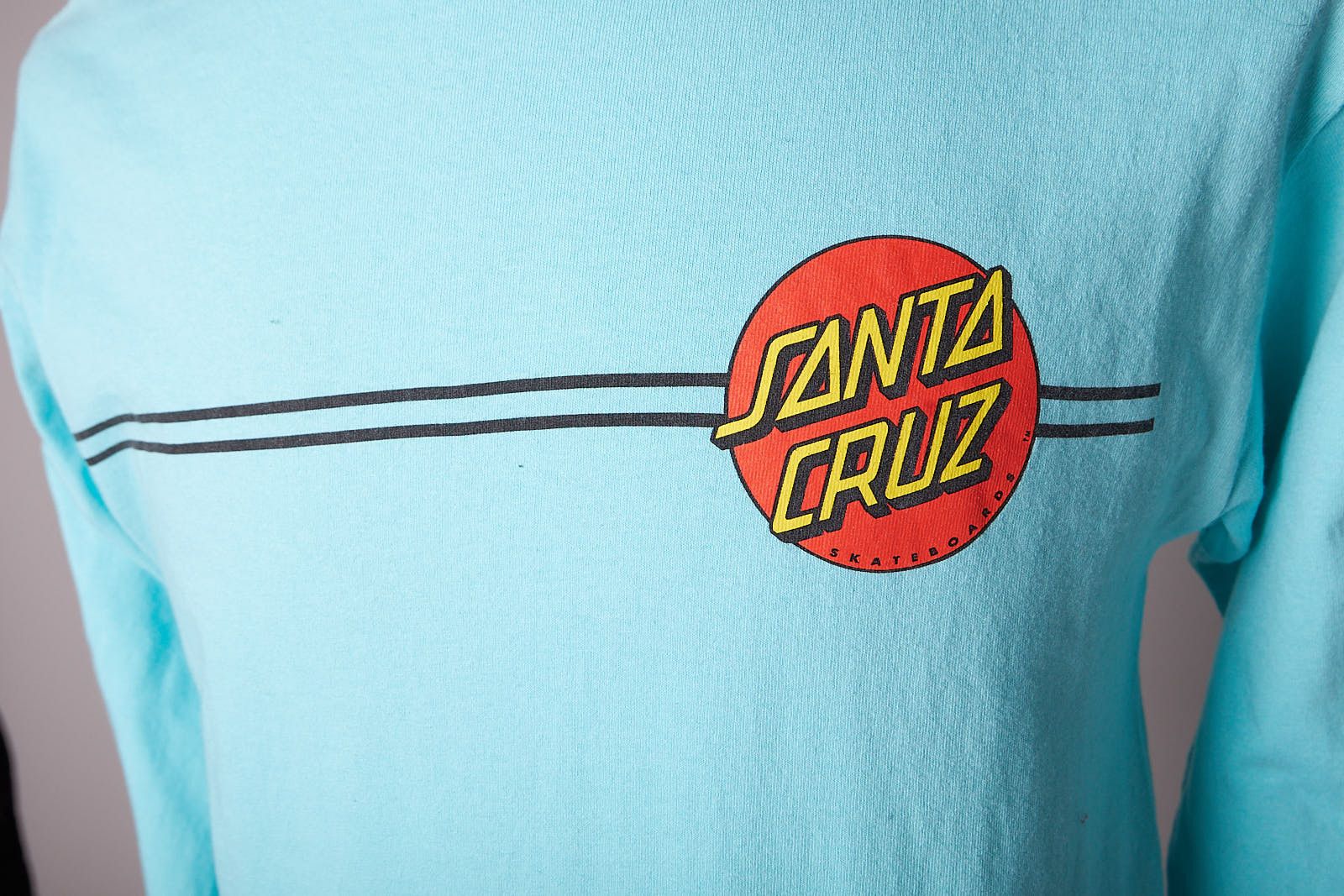 Santa Cruz Skateboards Aqua Santa Cruz Long Sleeve Tee Shirt Size US M / EU 48-50 / 2 - 6 Thumbnail