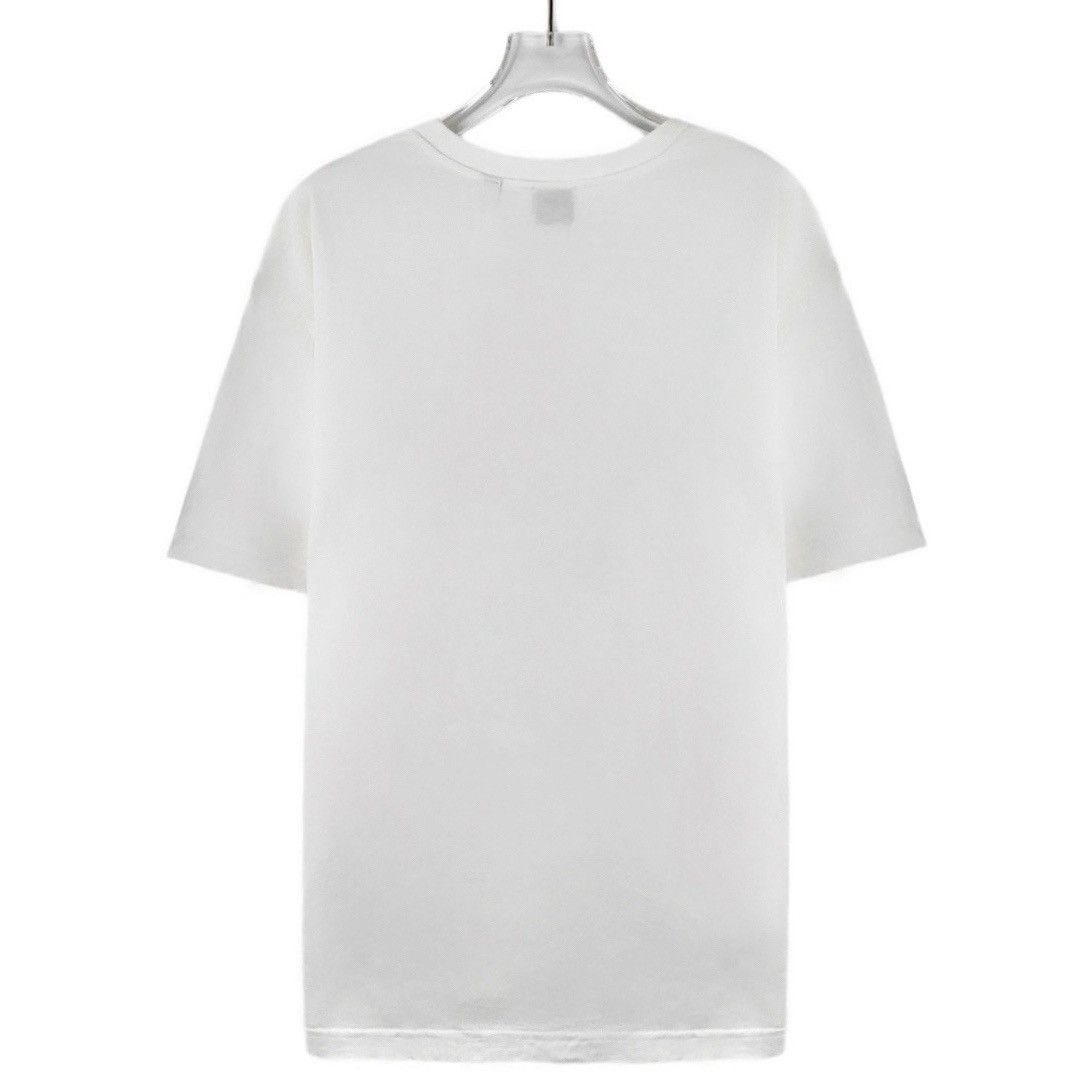 Burberry White Short-Sleeve Logo T-Shirt Size US S / EU 44-46 / 1 - 2 Thumbnail