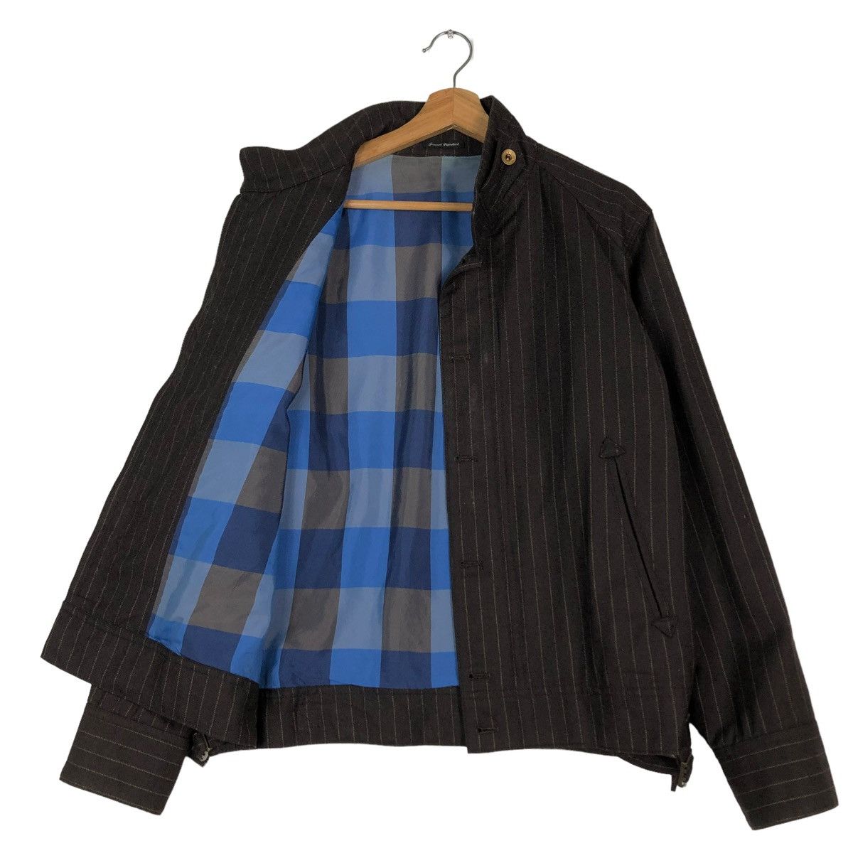 Japanese Brand 🔥VINTAGE BIKER JACKET JOURNAL STANDARD TARTAN DESIGN LINING Size US M / EU 48-50 / 2 - 1 Thumbnail