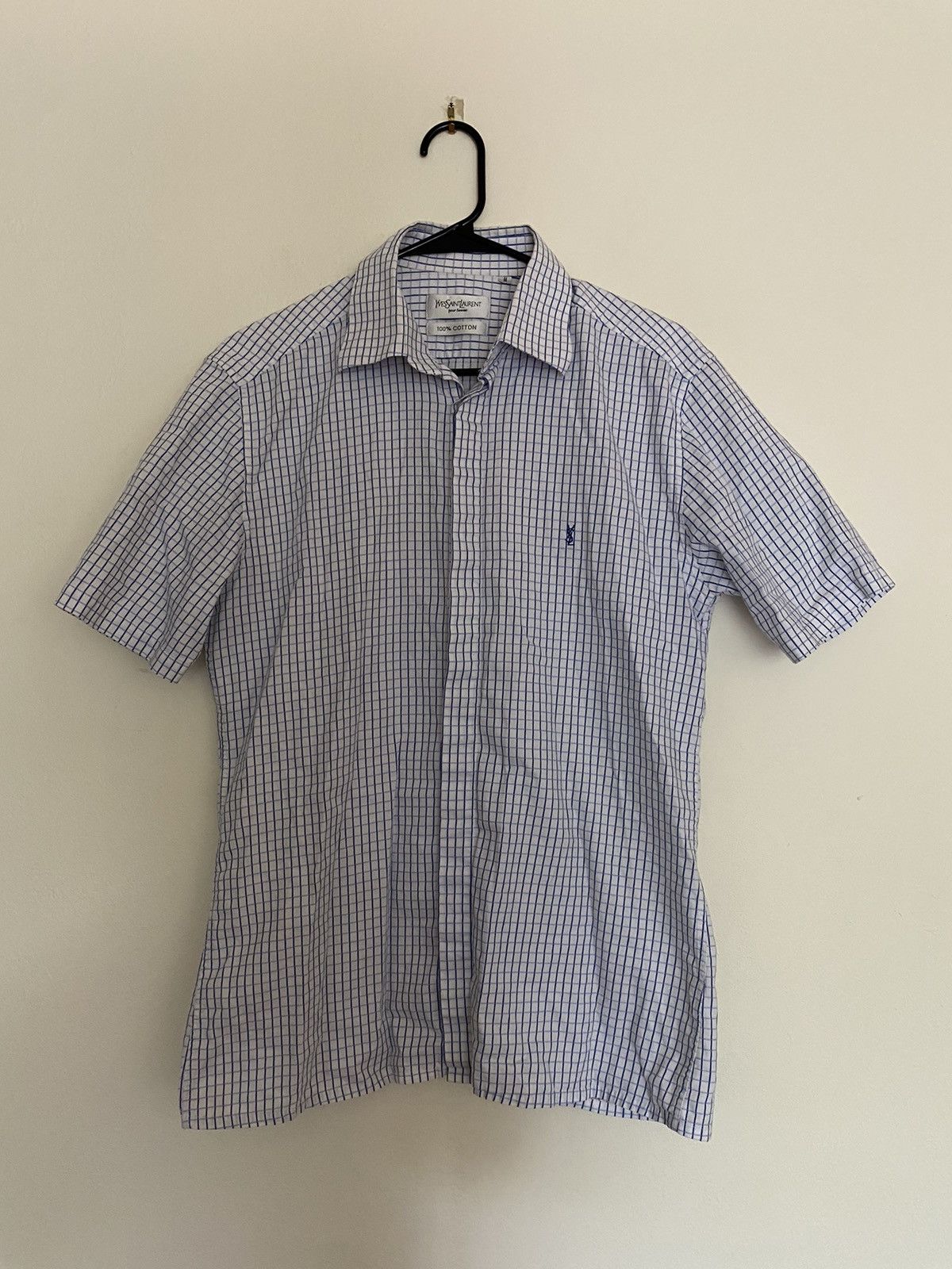 Vintage YSL Short Sleeve Button Up Shirt Yves Saint Laurent