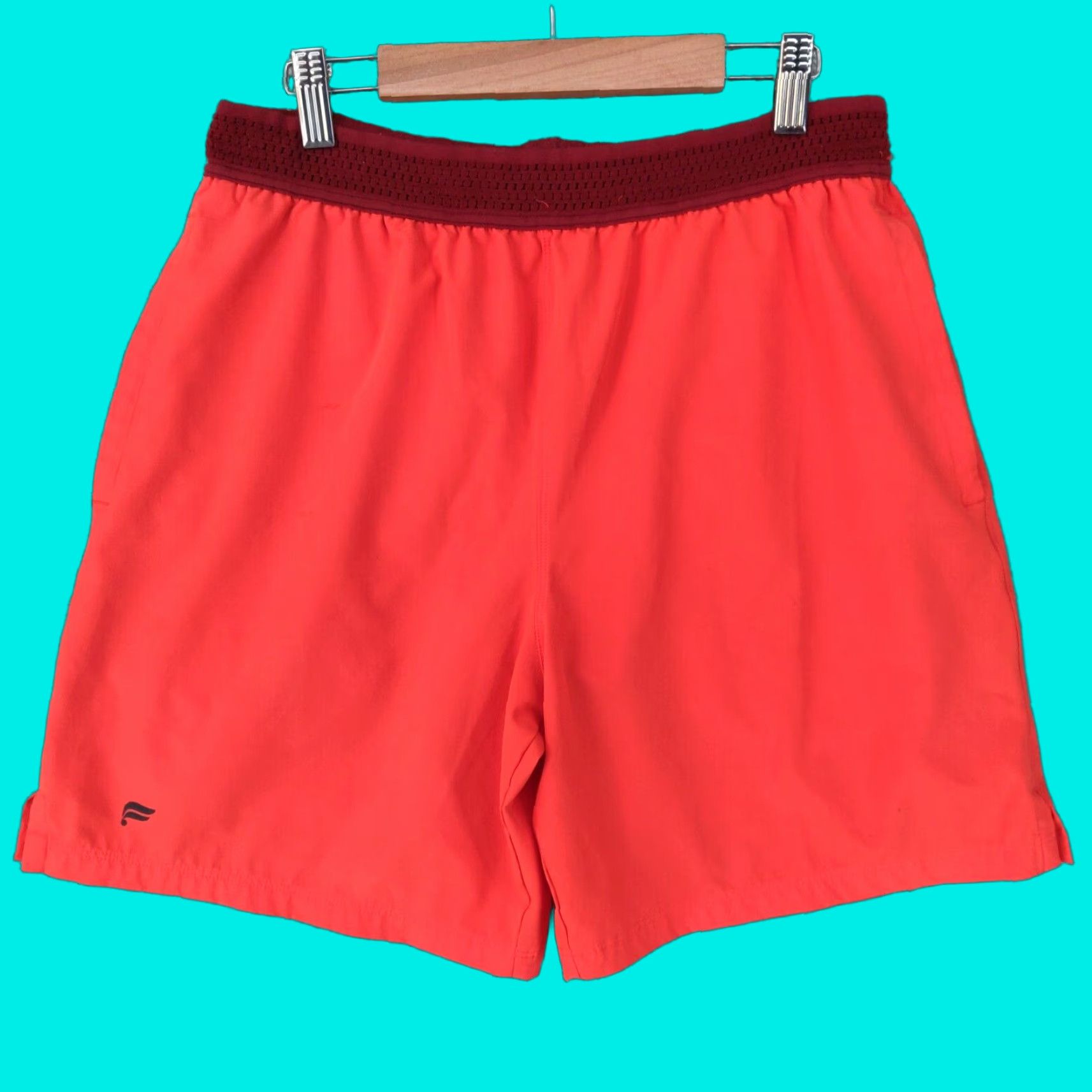 Fabletics Fabletics The Fundamental Shorts Mens Regular Red Pockets Drawstring Lined Breathable Lightweight Athletic 6.5 Inseam Size US 31 - 1 Thumbnail