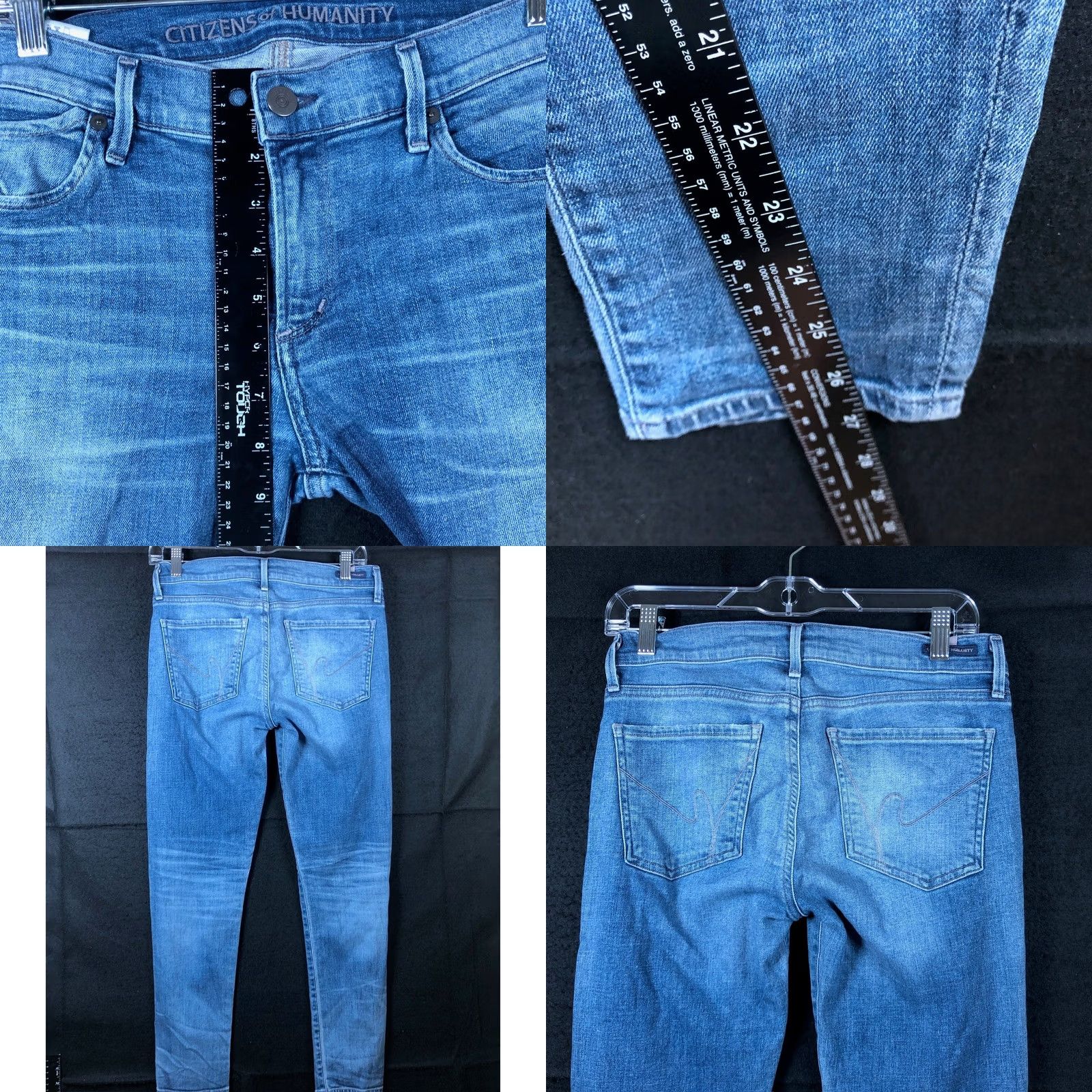 Citizens Of Humanity Citizens Of Humanity Jeans Blue Denim Mid Rise Skinny Leg Stretch 29 Womens Jeans Skinny Size 29" - 8 Thumbnail
