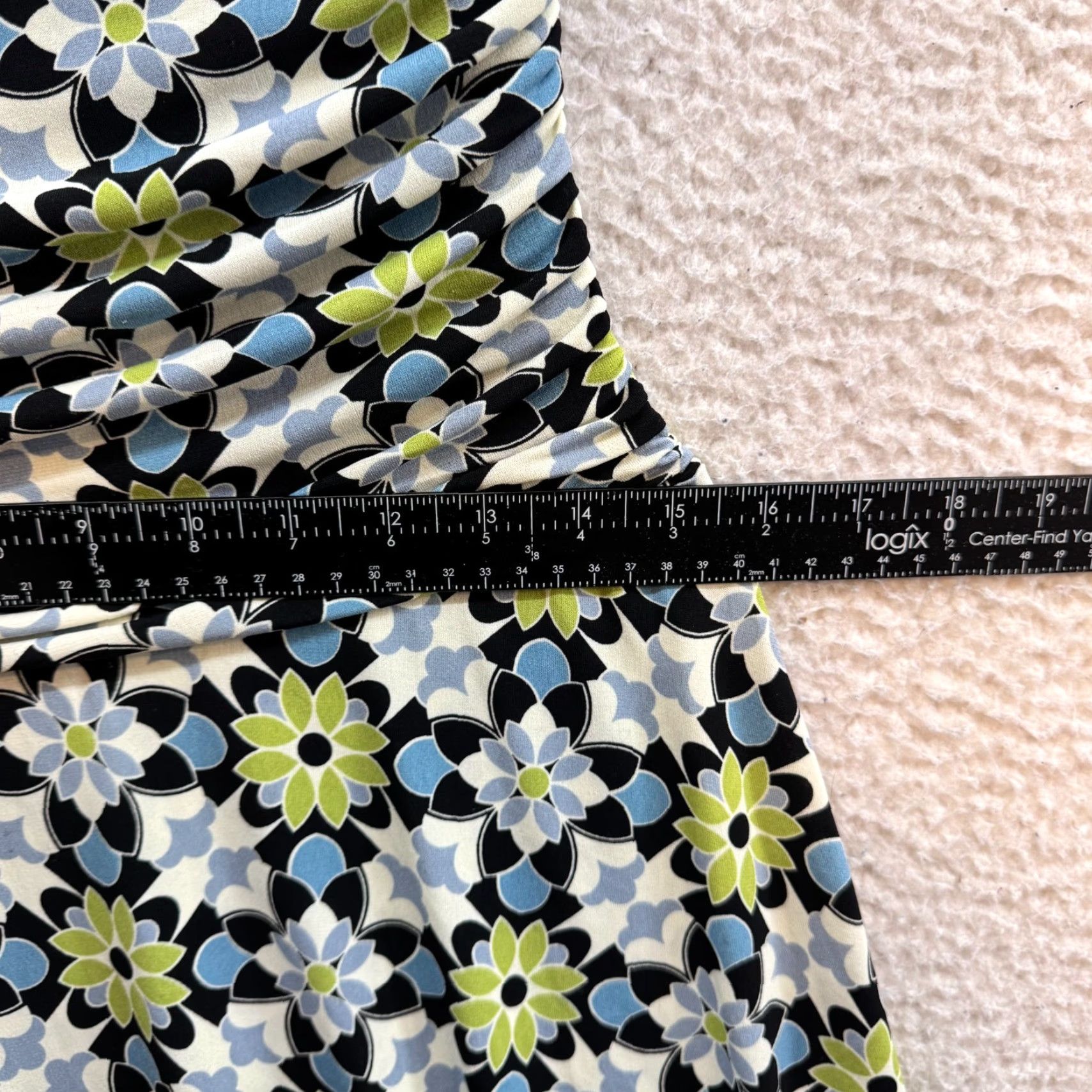 Van Heusen VINTAGE Y2K Van Heusen Dress 4 Small Medium Floral Geometric Groovy Slinky Stretch Retro Women/Men? Size S / US 4 / IT 40 - 6 Thumbnail