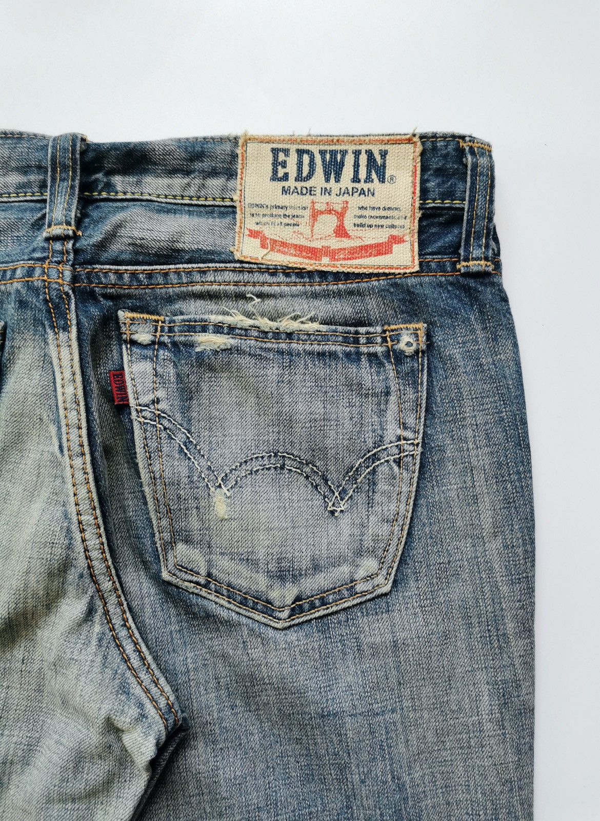 Edwin Edwin Japan Distressed Jeans ERD Grunge Size US 29 - 8 Thumbnail