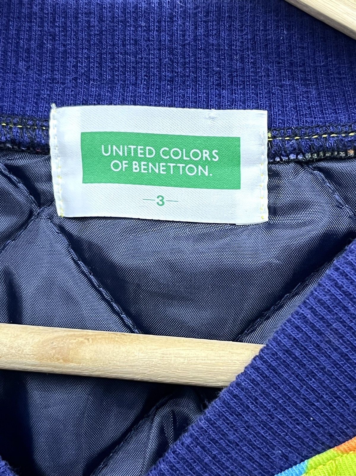 United Colors Of Benetton 🔥BENETTON Hype Multicolor Button-up Bomber Jacket Size US M / EU 48-50 / 2 - 9 Thumbnail