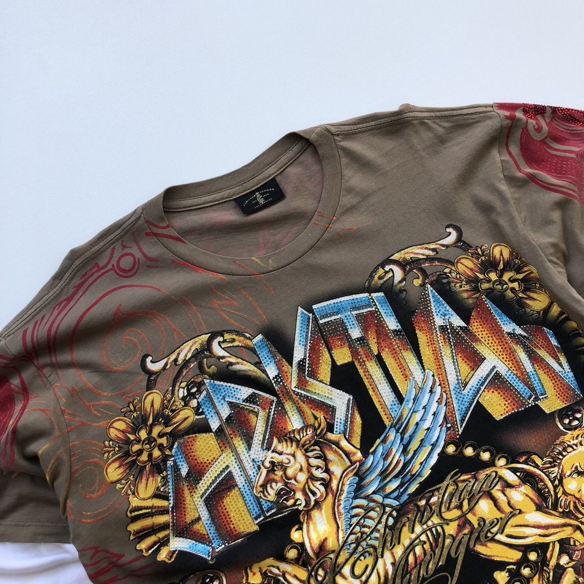 Christian Audigier Christian Audigier Tattoo Flame Printed Glitters Long Sleeve Size US M / EU 48-50 / 2 - 2 Thumbnail
