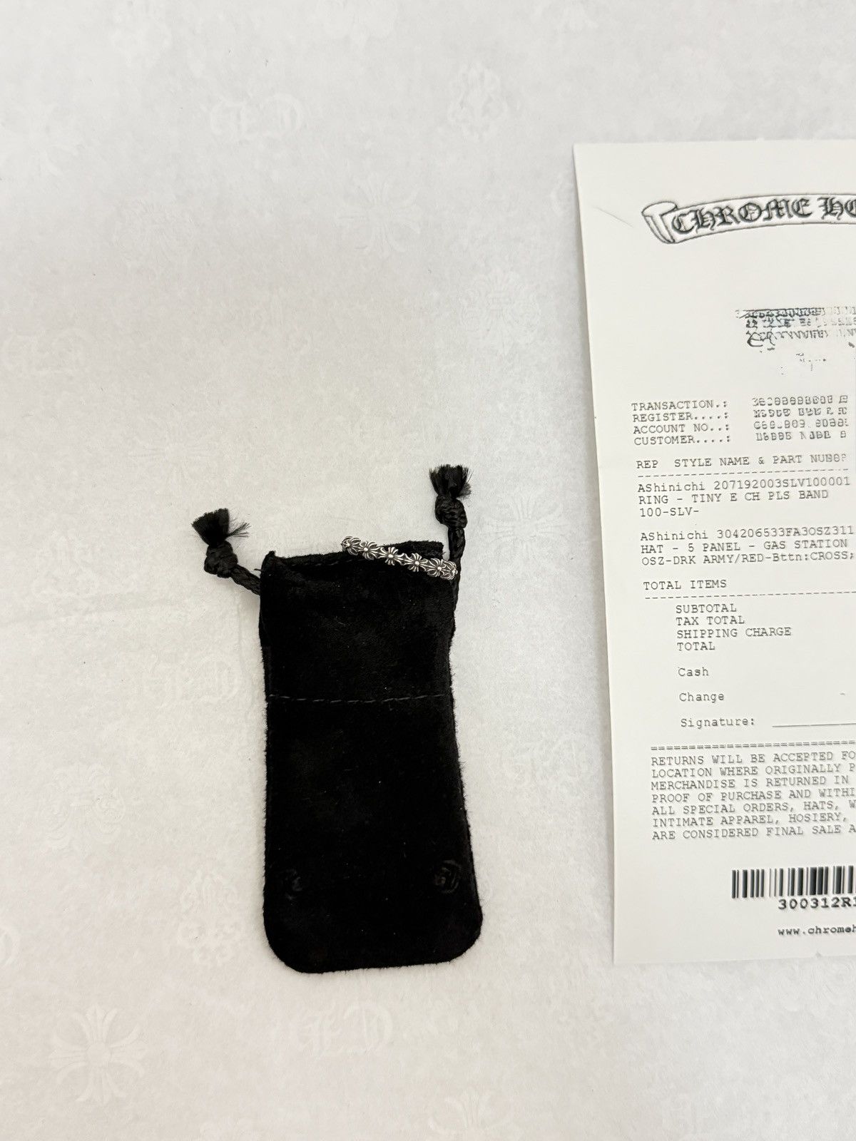 Chrome Hearts Chrome Hearts Ring Silver Tiny E Plus Band Size ONE SIZE - 1 Thumbnail