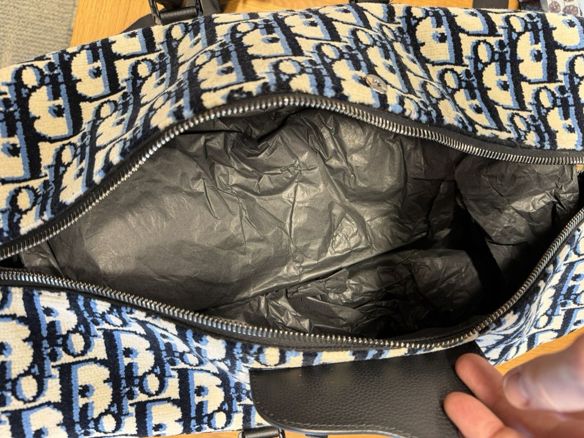 Christian Dior Monsieur Christian Dior Duffle Bag Large Blue Logo Rare Size ONE SIZE - 14 Thumbnail