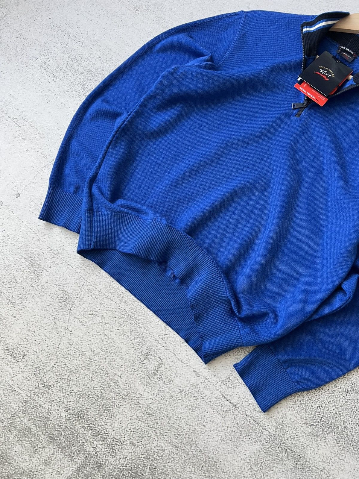 Paul & Shark 🦈 Paul & Shark Yachting Wool Sweater Zip L (NWT) Size US L / EU 52-54 / 3 - 8 Thumbnail