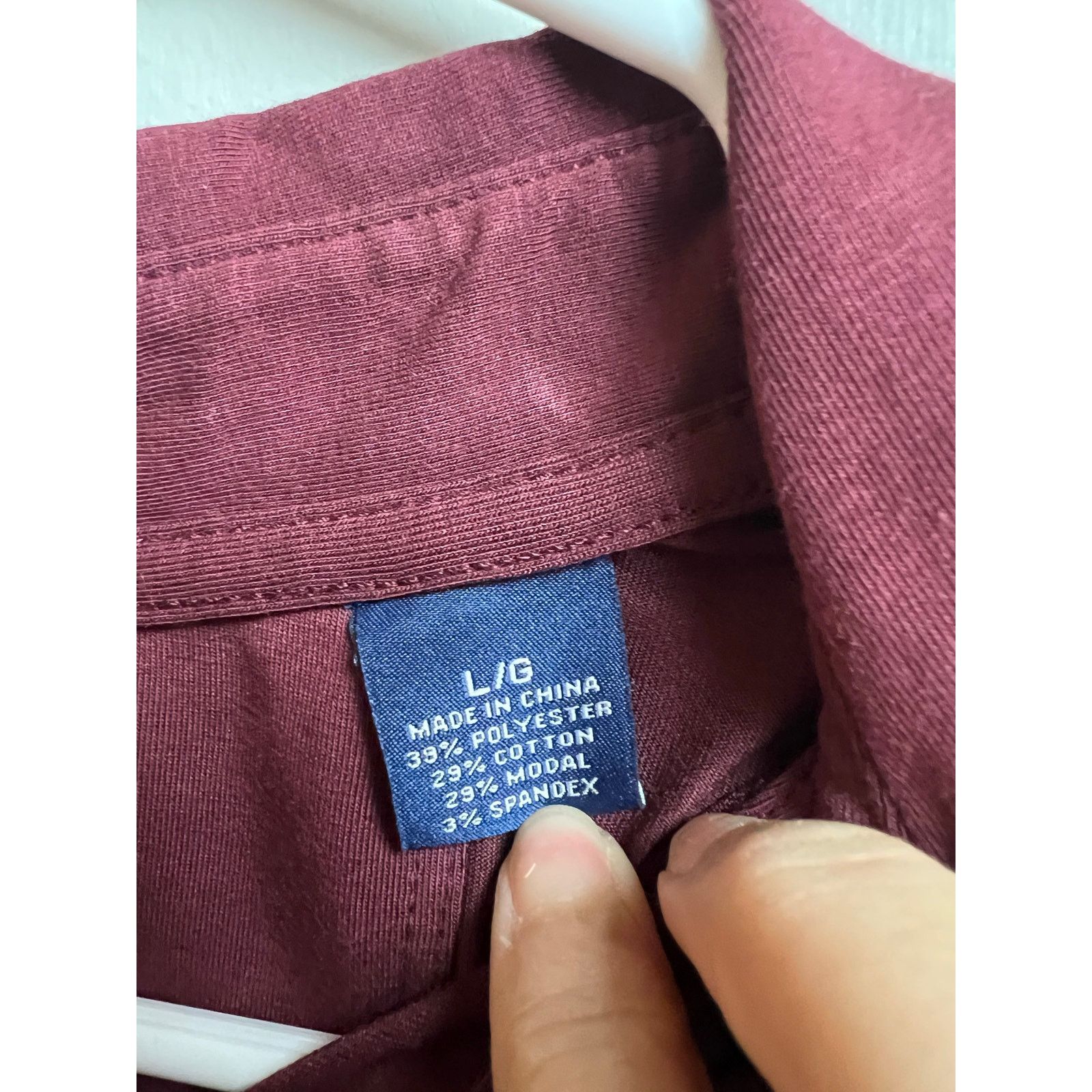 Tommy Bahama Tommy Bahama Long Sleeve Polo Shirt Burgundy Men's Large Size US L / EU 52-54 / 3 - 5 Thumbnail