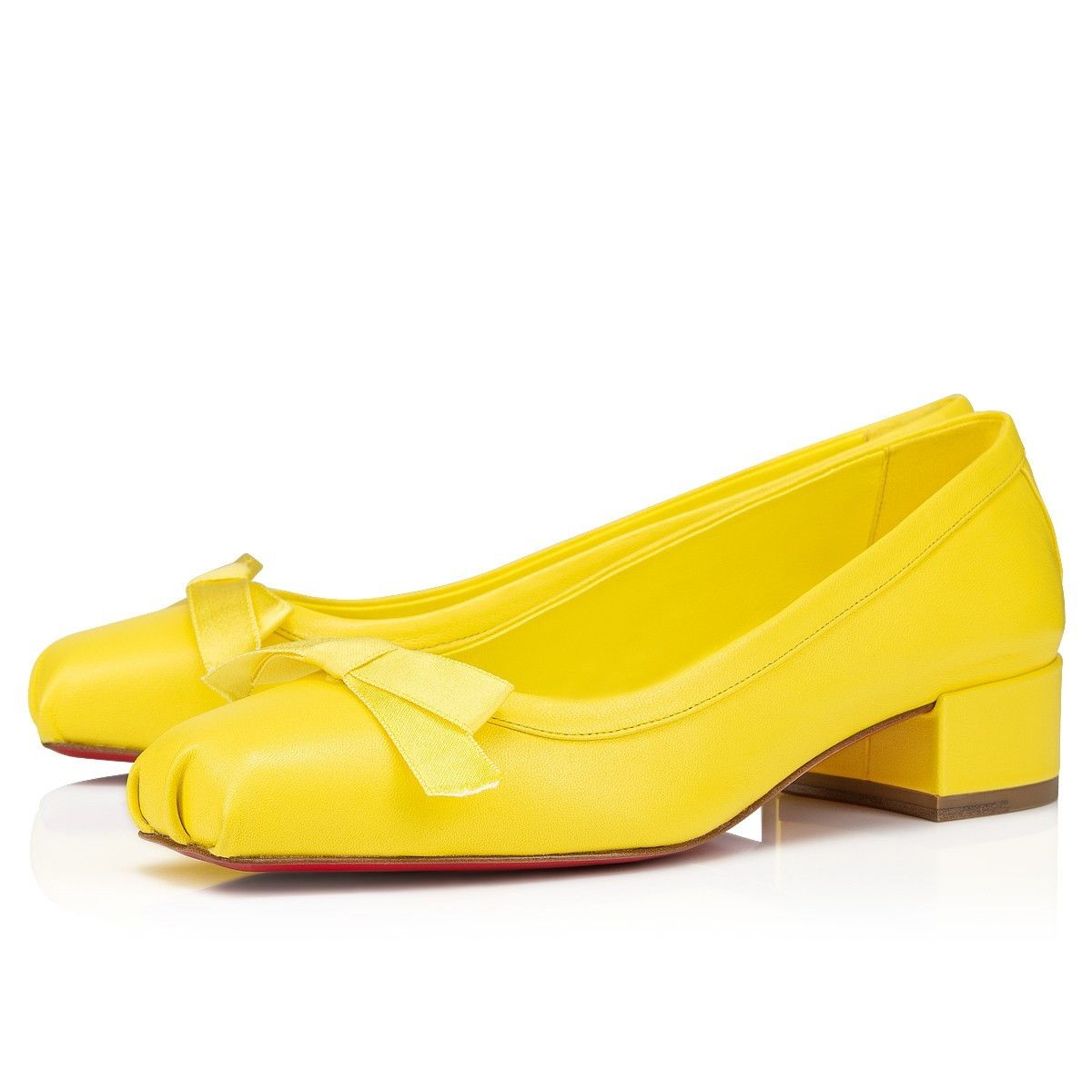 Christian Louboutin o1w1db10425 Flats in Yellow Size US 9 / IT 39 - 1 Thumbnail