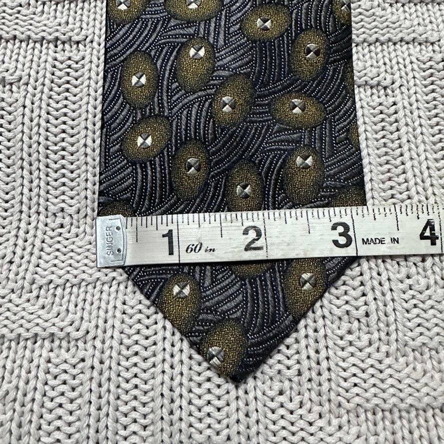 Alexander Julian Alexander Julian gray green abstract silk tie Size ONE SIZE - 5 Thumbnail