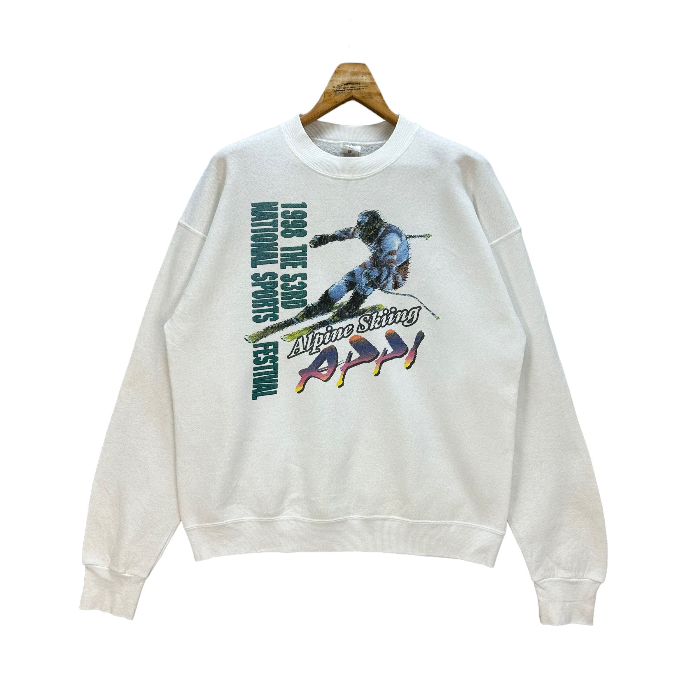 Vintage ALPINE SKIING APPI 1998 SPORTS FESTIVAL SWEATSHIRT #8461-010 Size US L / EU 52-54 / 3 - 1 Thumbnail