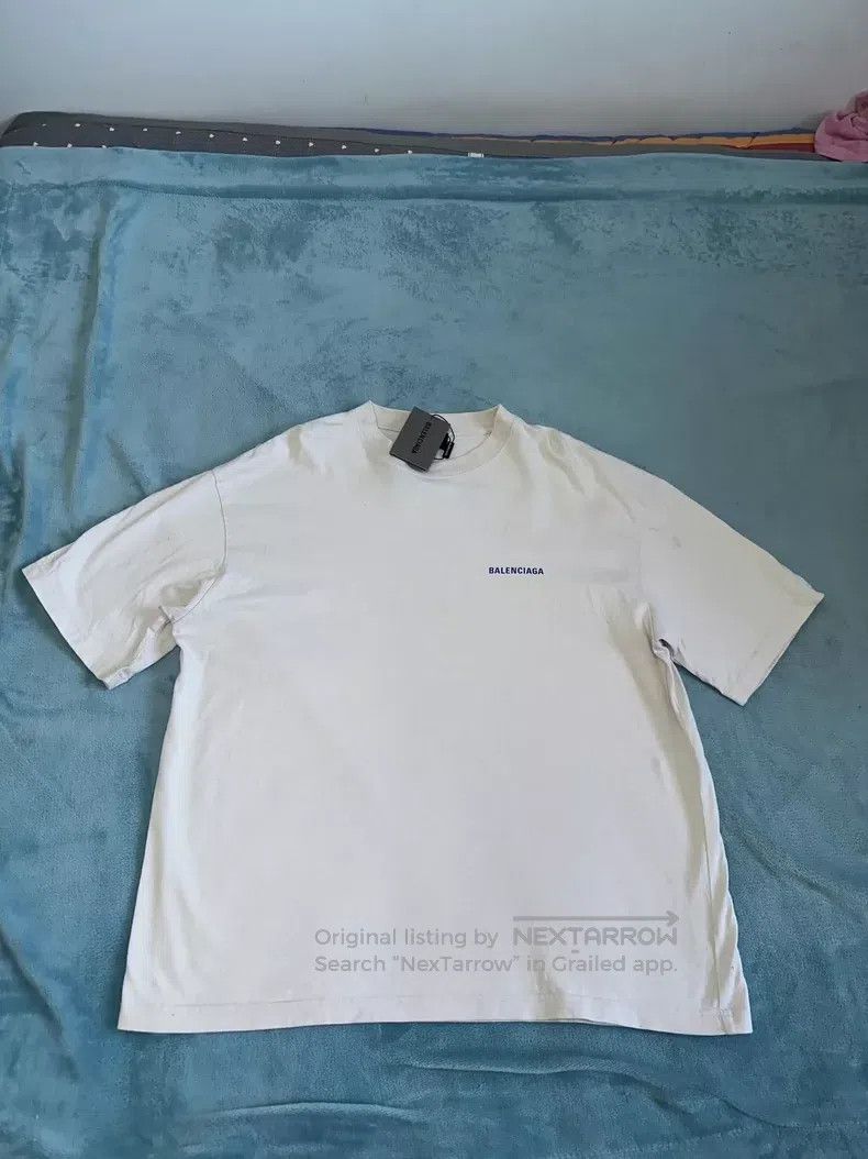 Balenciaga Balenciaga Letter logo print round neck short sleeve T-shi Size US XL / EU 56 / 4 - 1 Thumbnail