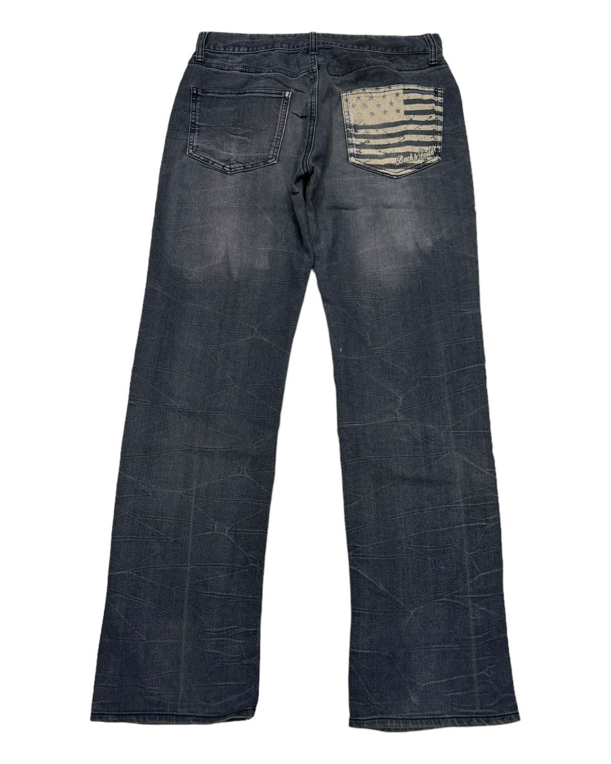 Japanese Brand BACK & FORTH NICE DESIGN SOFT DENIM JEANS Size US 30 / EU 46 - 7 Thumbnail