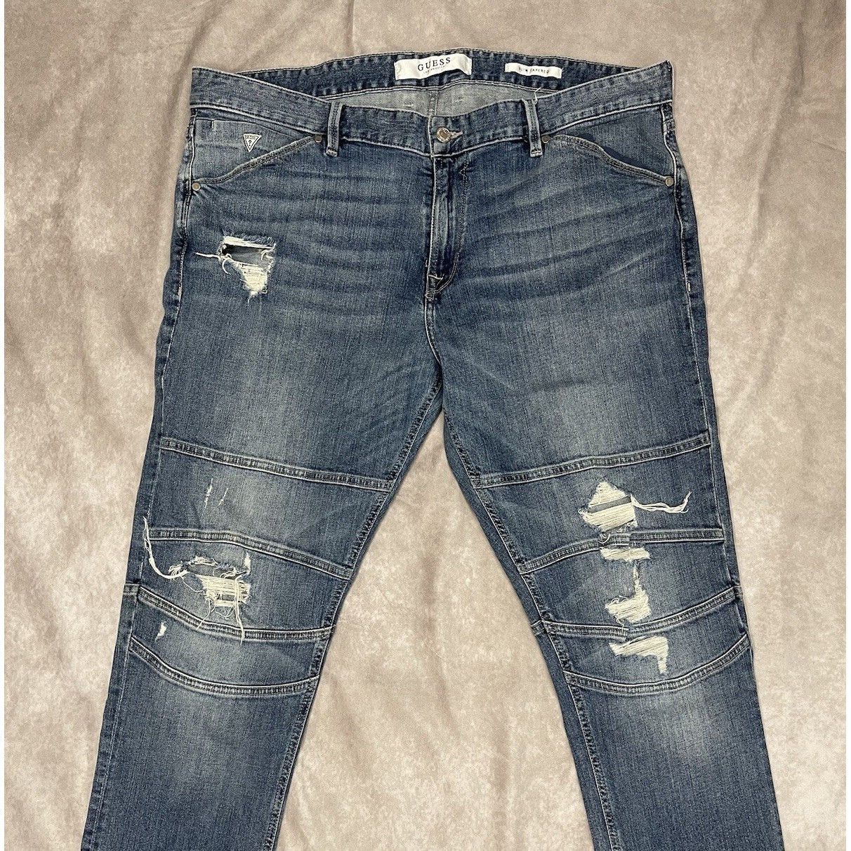 Guess Guess Mens Jeans size 38x30 Slim Taper Moto Tapered Stretch Size US 38 / EU 54 - 1 Thumbnail