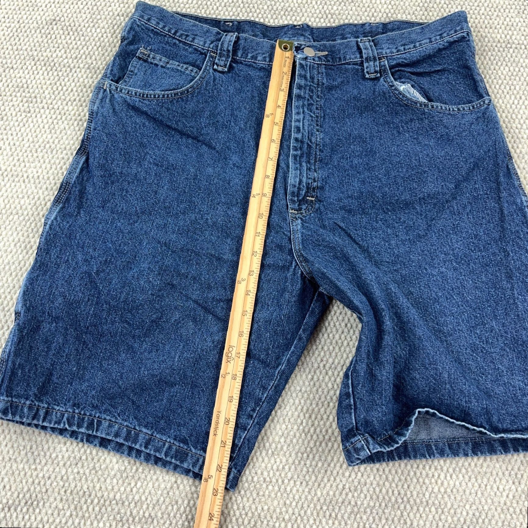 Wrangler VINTAGE Wrangler Shorts Men 38 Bermuda Denim Blue 90s Grunge Hip Hop Rockabilly Classic Workwear Casual Baggy Jorts Relaxed 5-Pocket Size US 38 / EU 54 - 7 Thumbnail