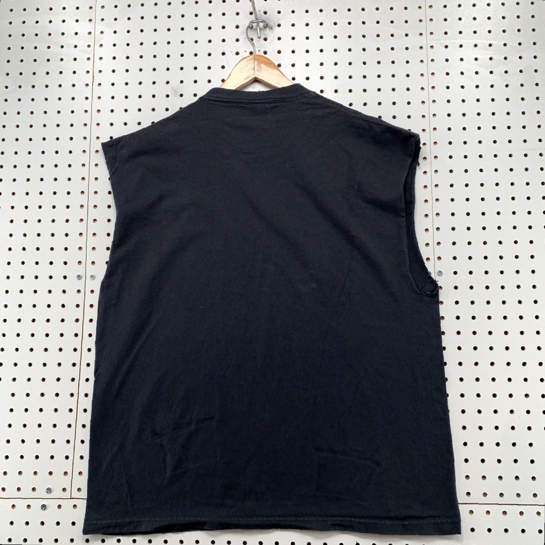 Delta VINTAGE Delta Biker T-Shirt Mens XL Black Sleeveless Motorcycle Tee 1980s Theme Mens XL Black Graphic Print Pattern Summer Spring Size US XL / EU 56 / 4 - 2 Thumbnail