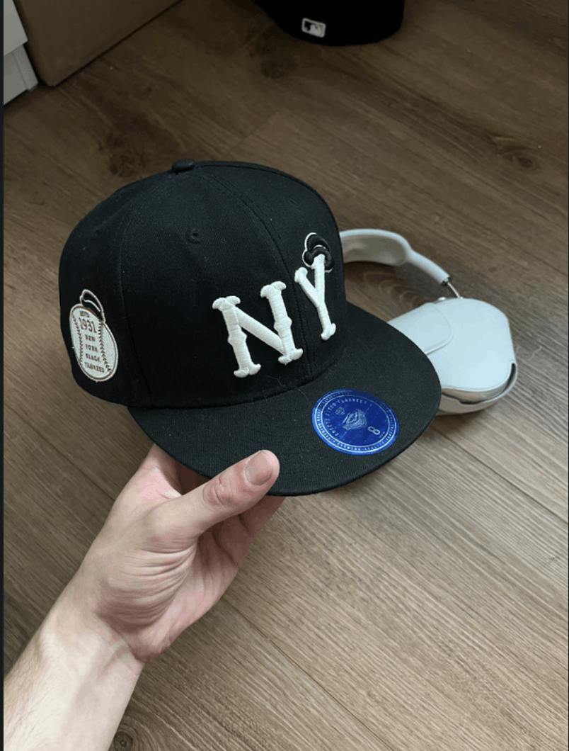 New Era New York Black Yankees Cap Size 34 - 1 Thumbnail