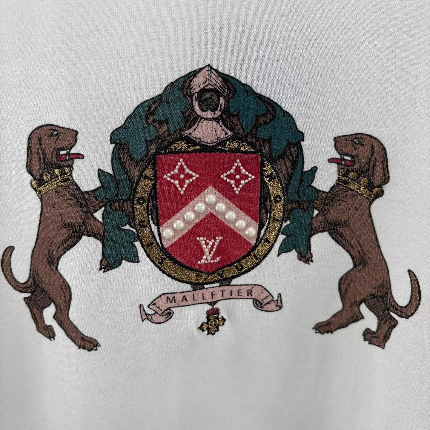 Louis Vuitton LV Double Dog Badge Short Tee L Mint Size US L / EU 52-54 / 3 - 5 Thumbnail