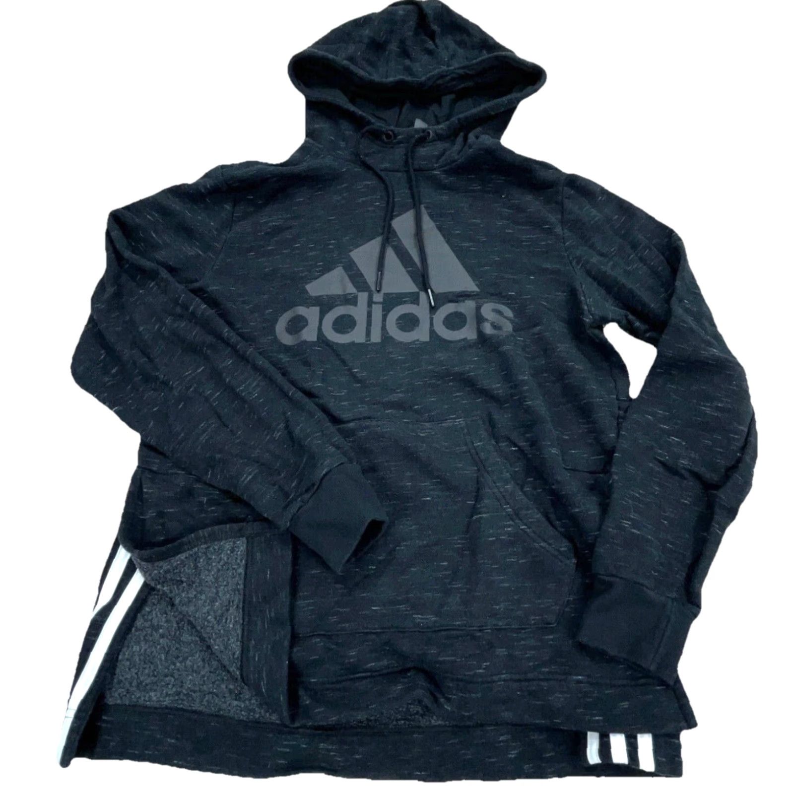 Adidas Adidas Hoodie Women Small Black White Logo Pullover Sweatshirt Casual Activewear Modern Sports Size S / US 4 / IT 40 - 2 Thumbnail