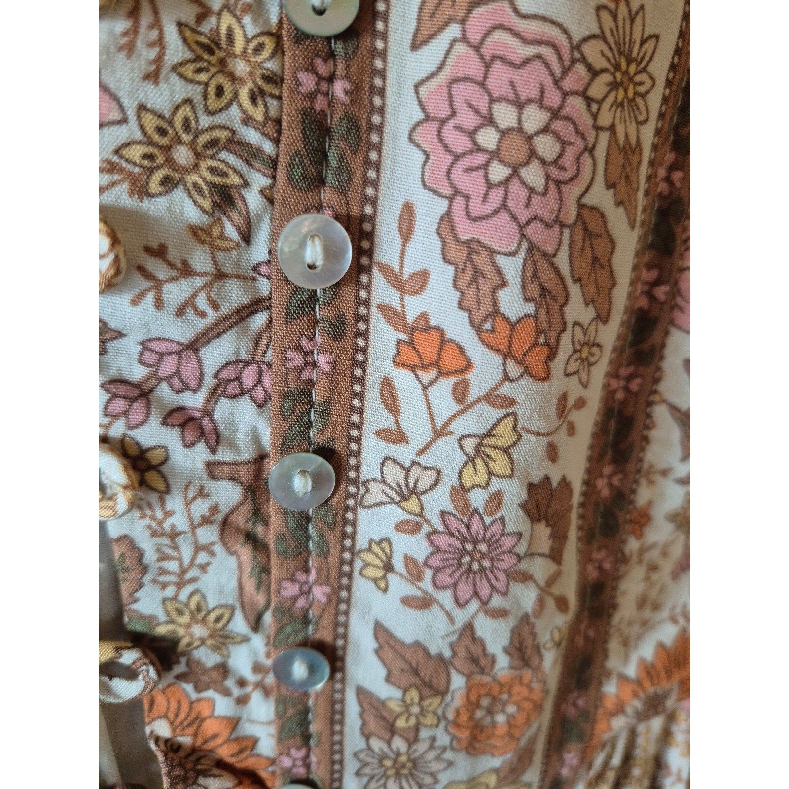 Other In Loom Boho Floral Midi Dress Cottage Core Dress Prarie Soh Size S / US 4 / IT 40 - 10 Thumbnail