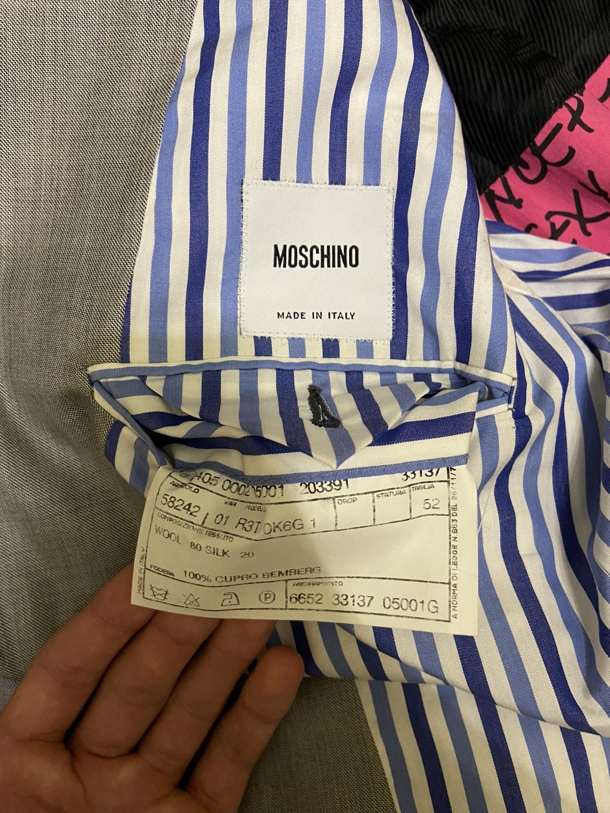 Moschino Moschino Size 52L - 4 Thumbnail