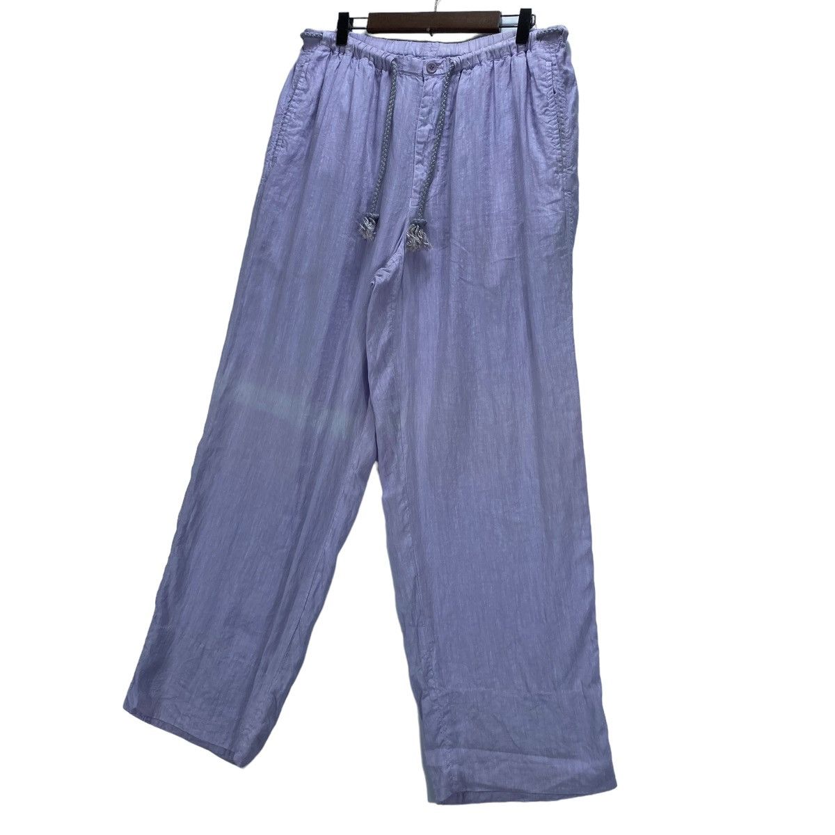Issey Miyake Issey Miyake Lavender Linen Blend Wide Leg Pants Size US 32 / EU 48 - 3 Thumbnail