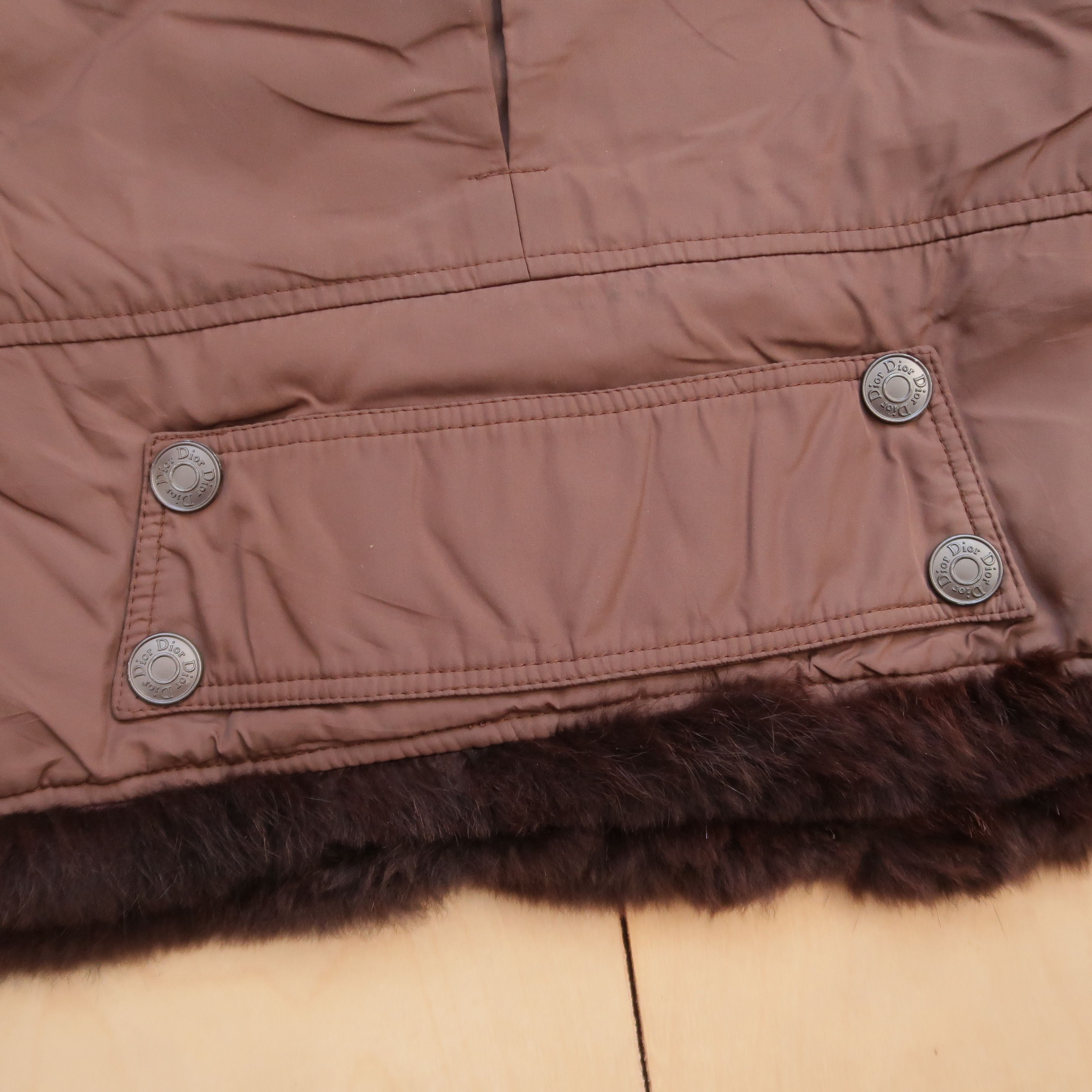 Christian Dior Monsieur Christian Dior Jacquard Oblique Puffer Fur Jacket Size M / US 6-8 / IT 42-44 - 19 Thumbnail