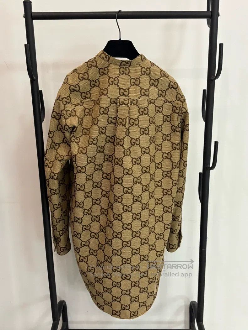 Gucci Gucci S22 dark brown old flower full print loose long-slee Size M / US 6-8 / IT 42-44 - 3 Thumbnail
