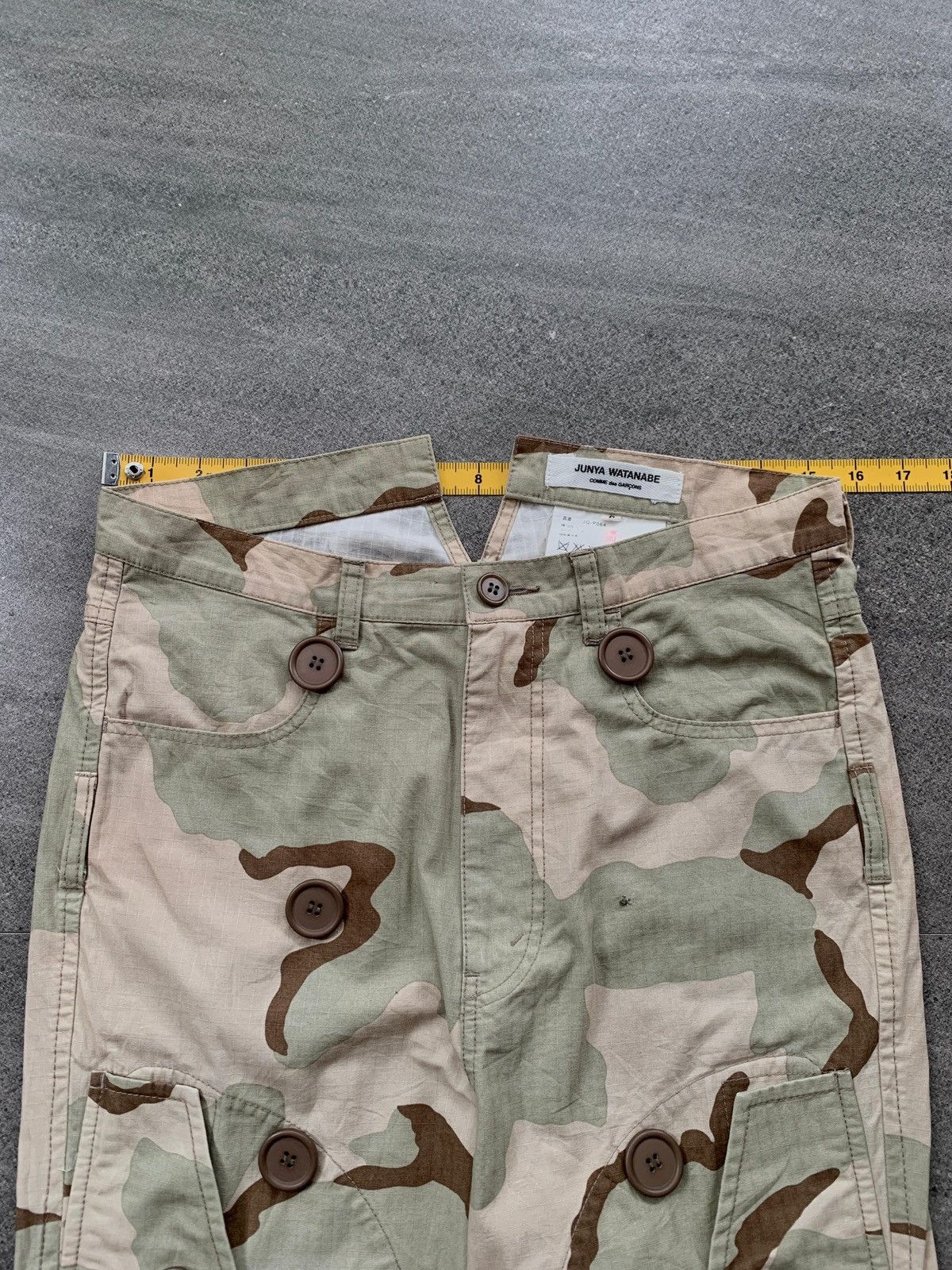 Junya Watanabe FREE IMPORT TAX 2005 Cropped Camo Pants with Flap Pocket Size US 30 / EU 46 - 10 Thumbnail