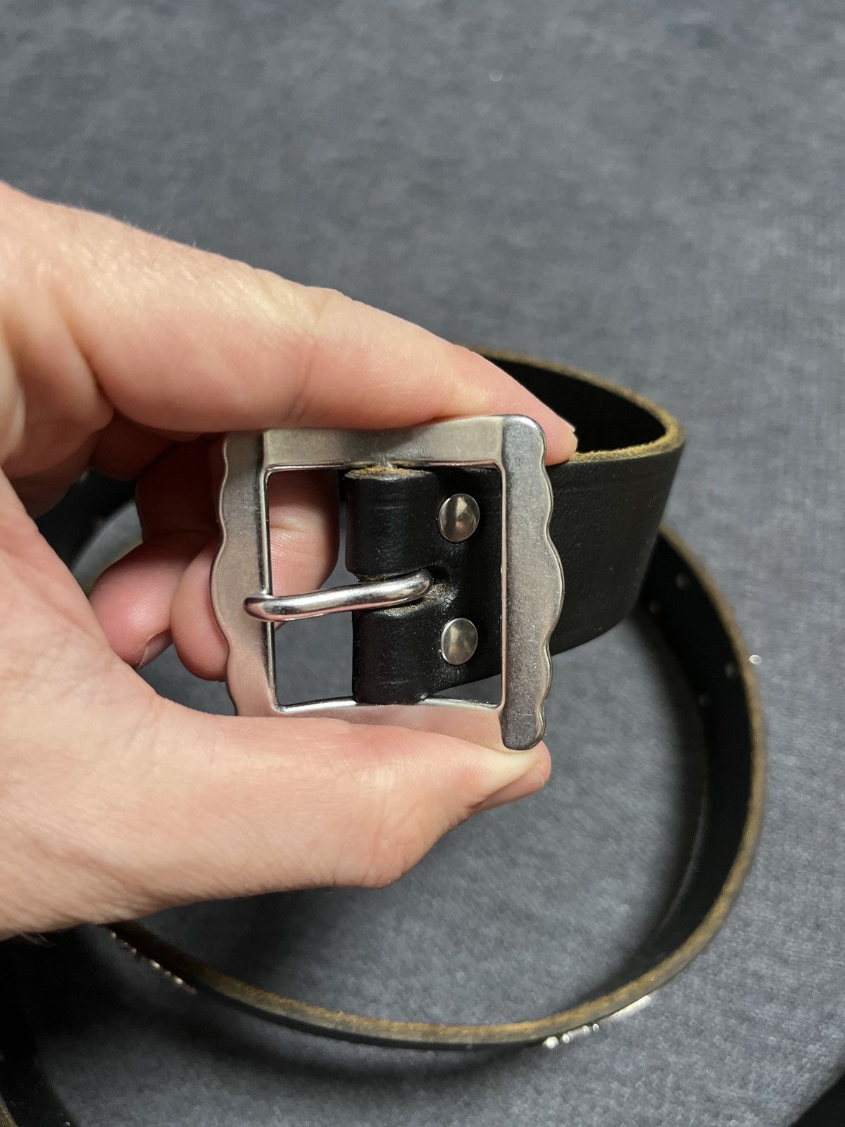 Cowboy Equipment × Vintage Etro Style Vintage Swiss Leather Cows Belt Size ONE SIZE - 11 Thumbnail