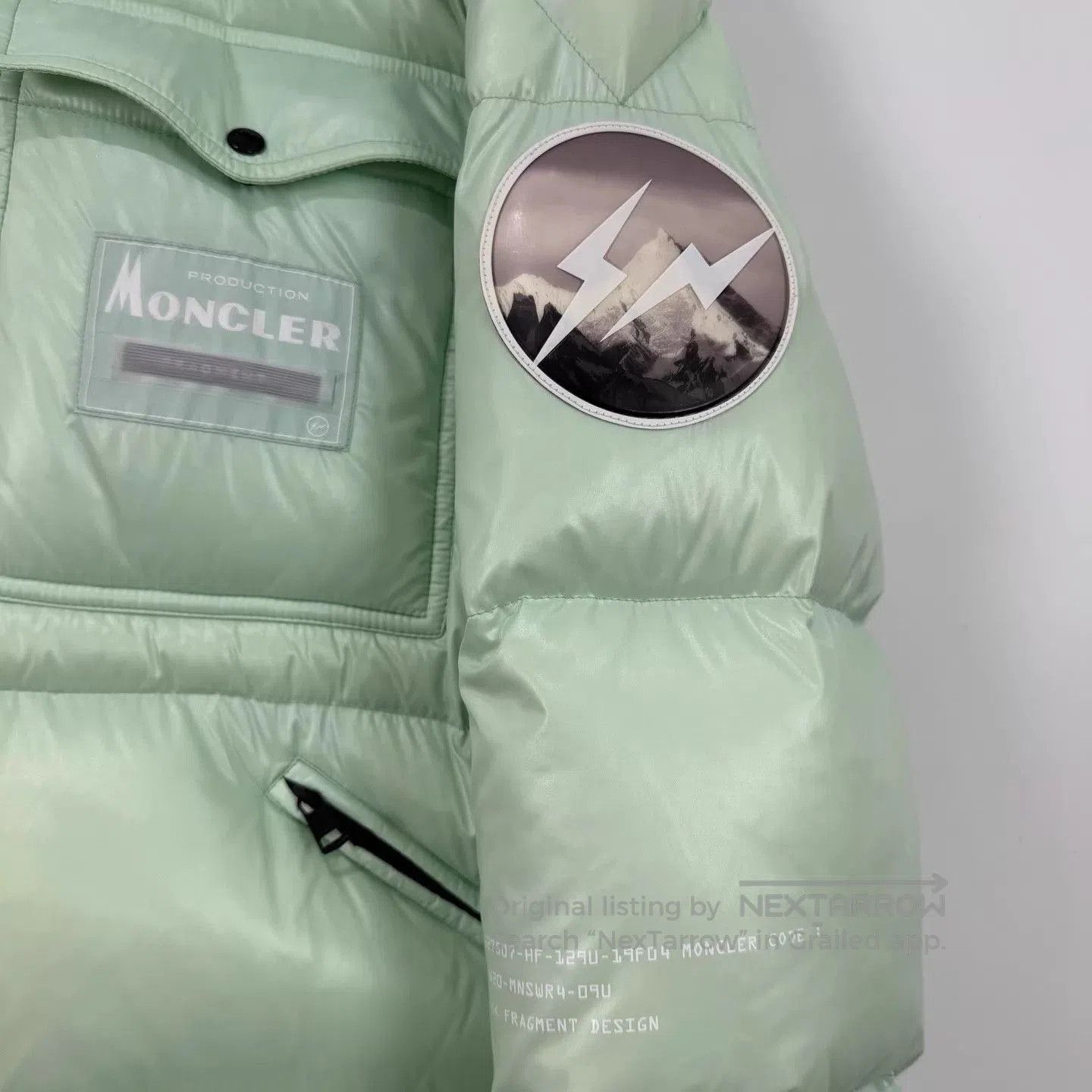 Moncler Green Puffer Jacket with Hood . Size US M / EU 48-50 / 2 - 4 Thumbnail