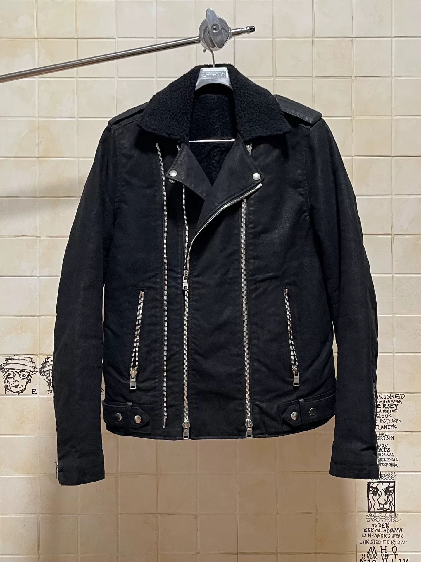 Balmain BALMAIN Biker Jacket with Asymmetrical Zipper Size US L / EU 52-54 / 3 - 1 Thumbnail