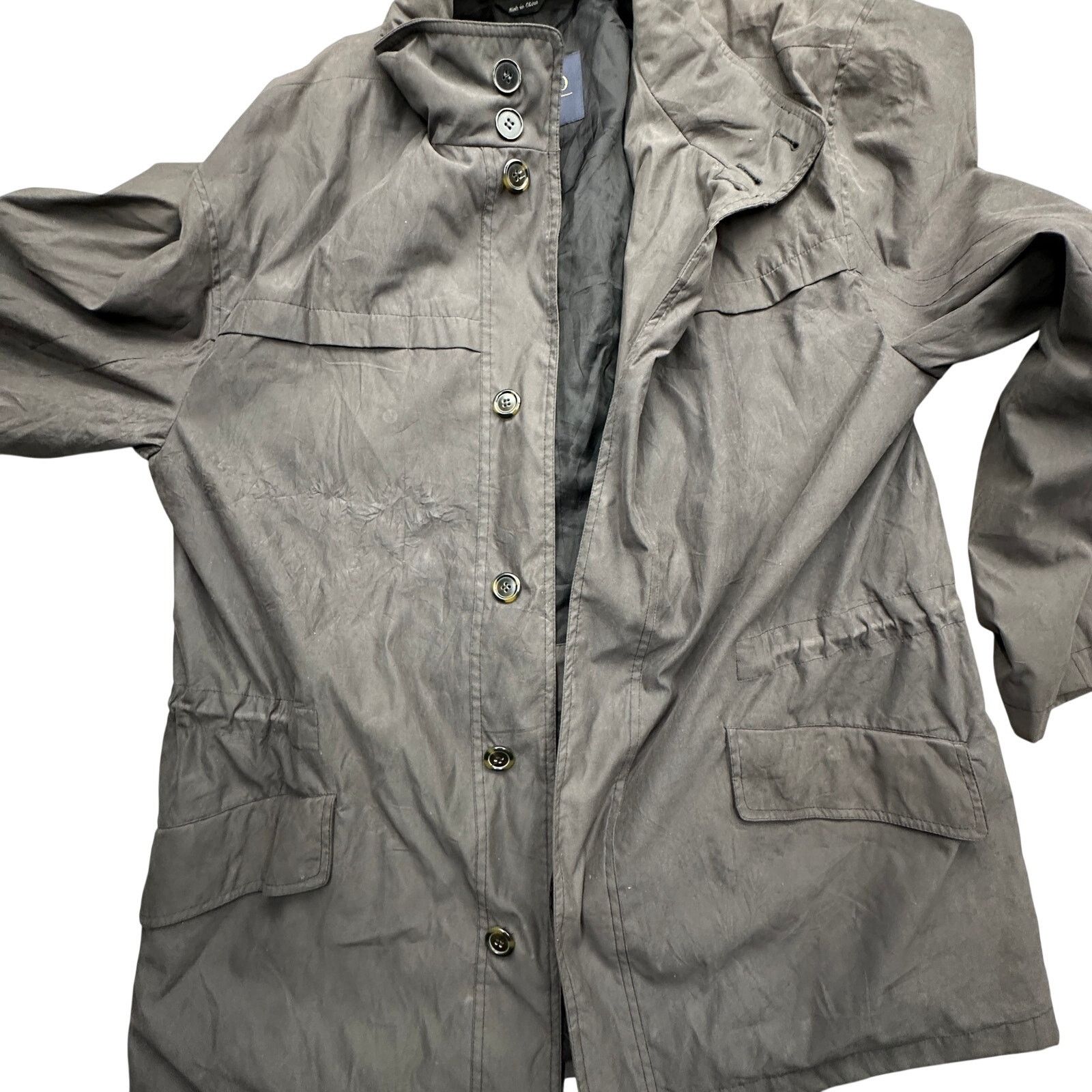 Other Sanyo New York Trench Coat Overcoat Mens Large Poly Nylon Size US L / EU 52-54 / 3 - 11 Thumbnail