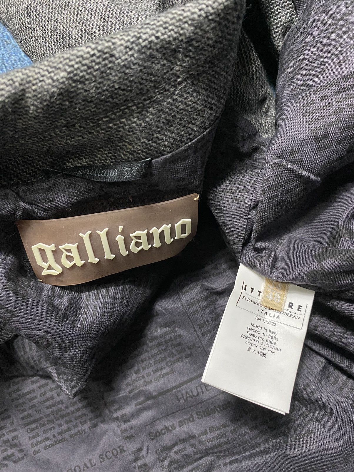 John Galliano Galliano - Grey Vest Size US M / EU 48-50 / 2 - 4 Thumbnail