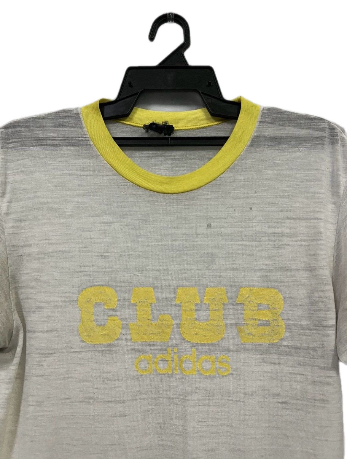 Vintage VINTAGE ADIDAS CLUB RINGER/SINGLE STITCH Size US M / EU 48-50 / 2 - 2 Thumbnail