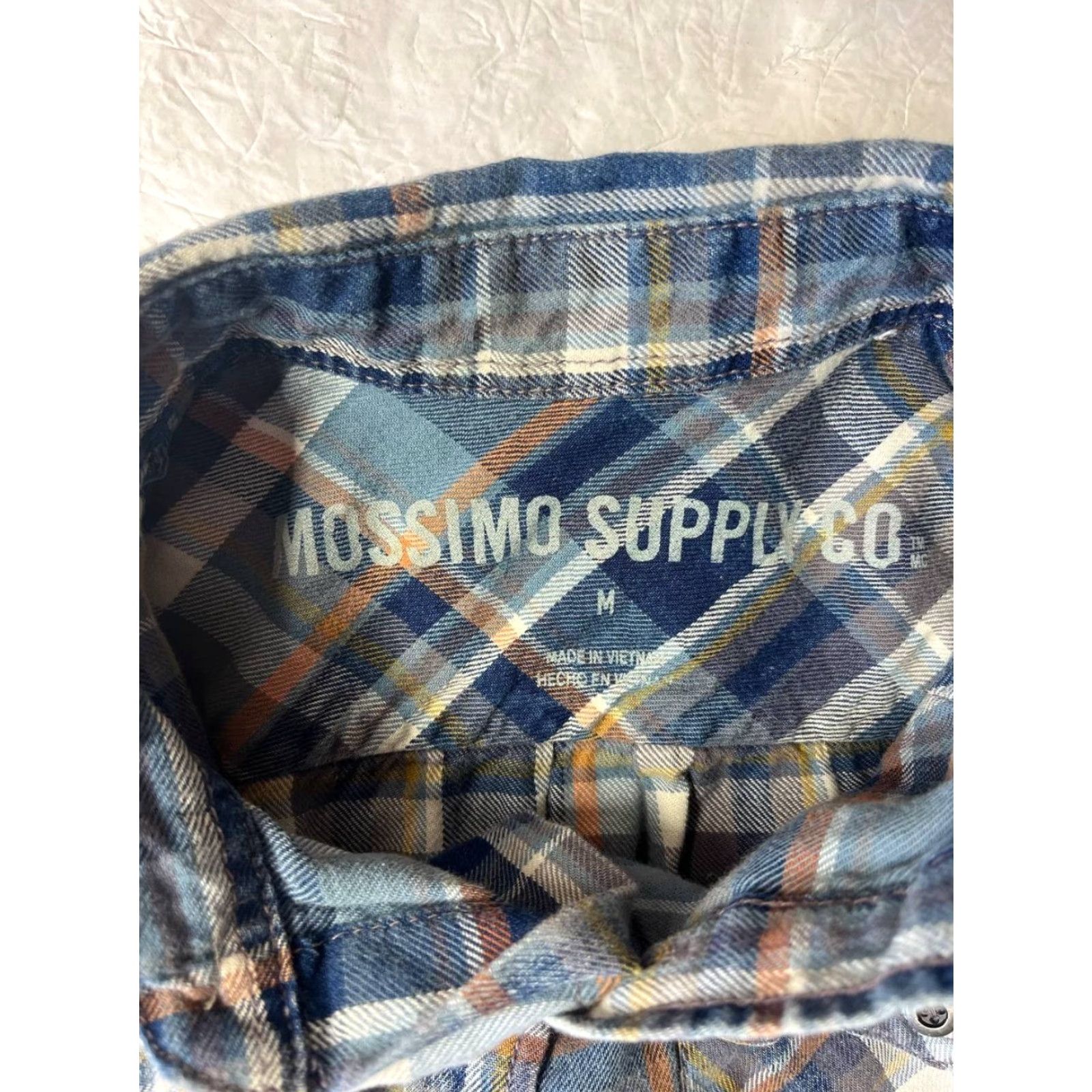 Mossimo Mossimo Supply Co Plaid Button Up Flannel Men's Size Medium Multicolor Long Sleeve Shirt Mens M Size US M / EU 48-50 / 2 - 6 Thumbnail