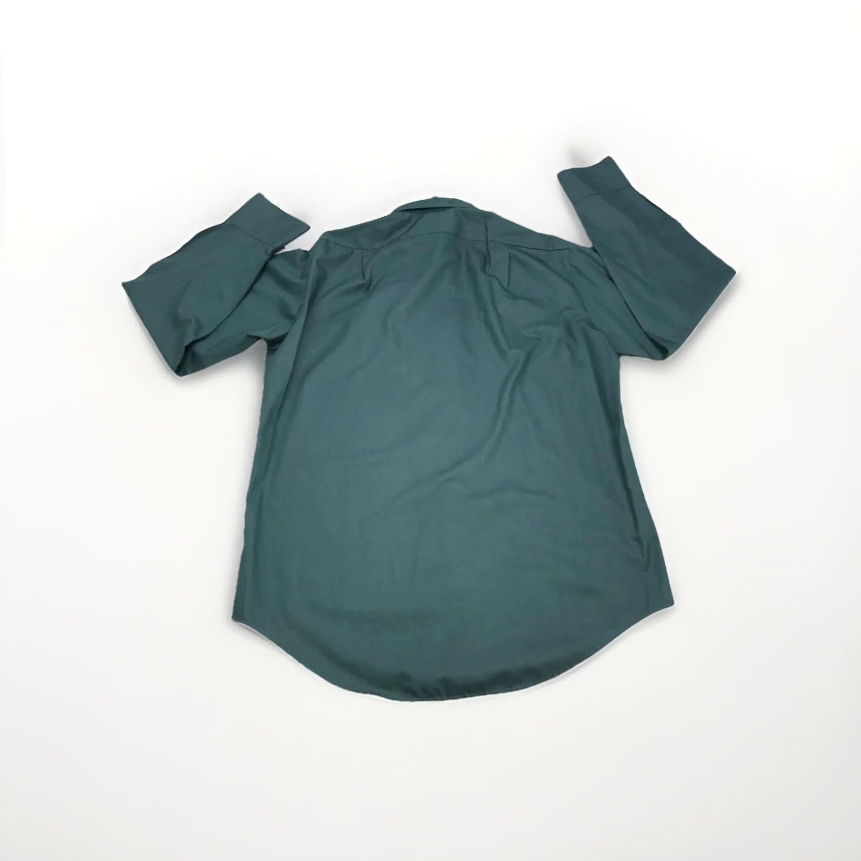 Vintage VINTAGE Towncraft Button-Up Shirt Mens Green 60s 70s Barrel Cuff No Iron Regular M Size US M / EU 48-50 / 2 - 7 Thumbnail