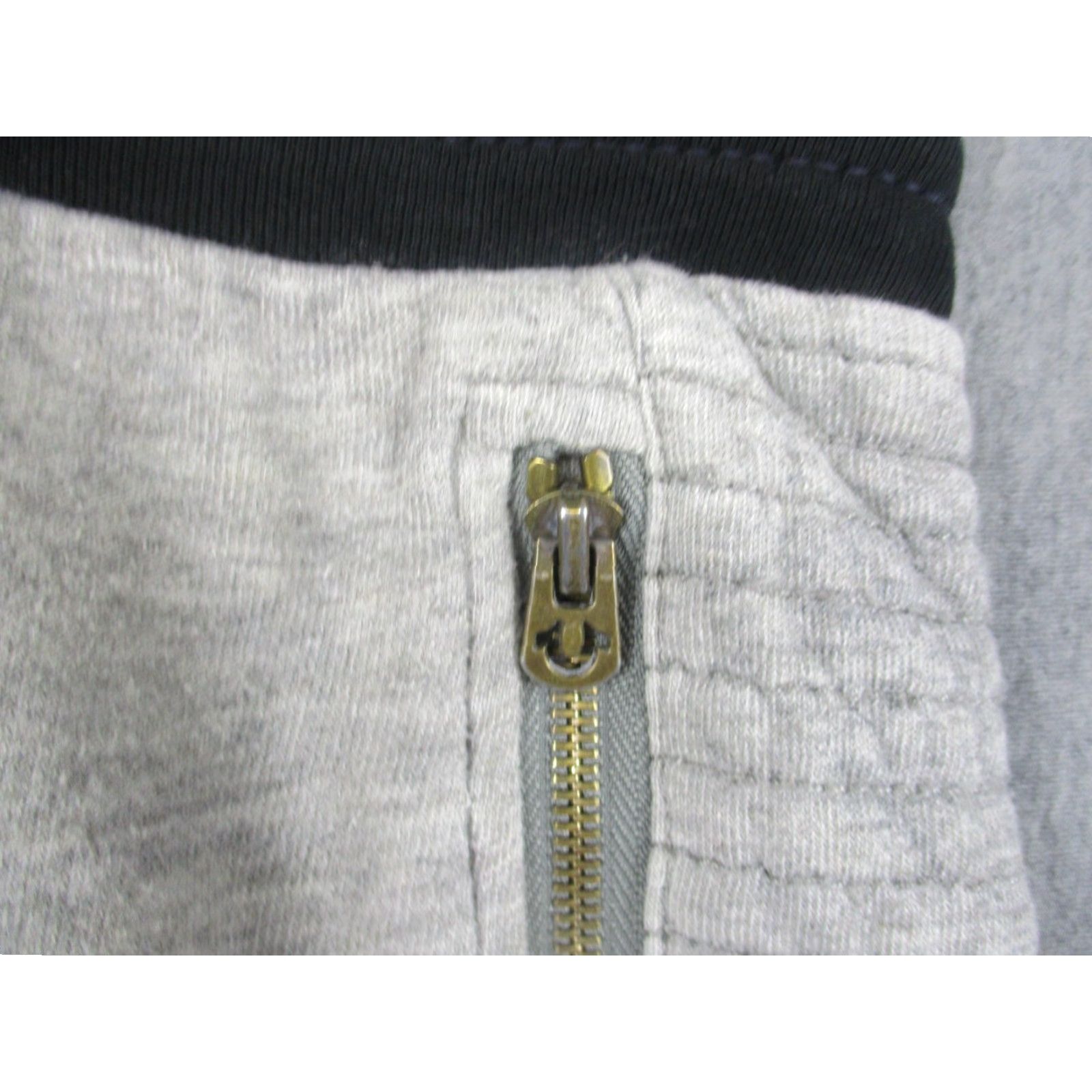 True Religion True Religion Pants Mens M Gray Hookup Swtpant Joggers Quilted Drawstring Elastic Pockets Zip Pocket 100% Cotton Size US 31 - 2 Thumbnail