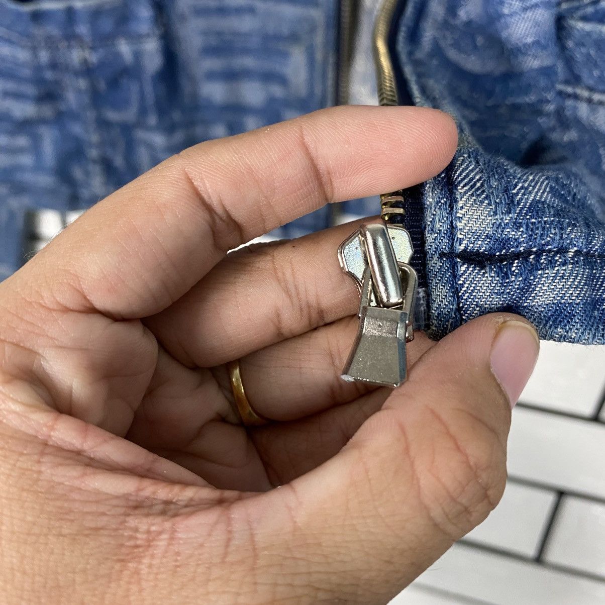 Japanese Brand Luchile Cropped Denim Zipper Jacket Biker Issey Miyake Size US M / EU 48-50 / 2 - 17 Thumbnail