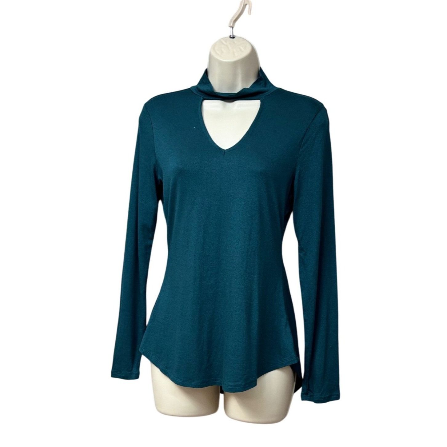 Other Ultra Flirt Juniors' Cutout Mock-Neck Hi-Low Hemline Top, D Size M / US 6-8 / IT 42-44 - 2 Thumbnail