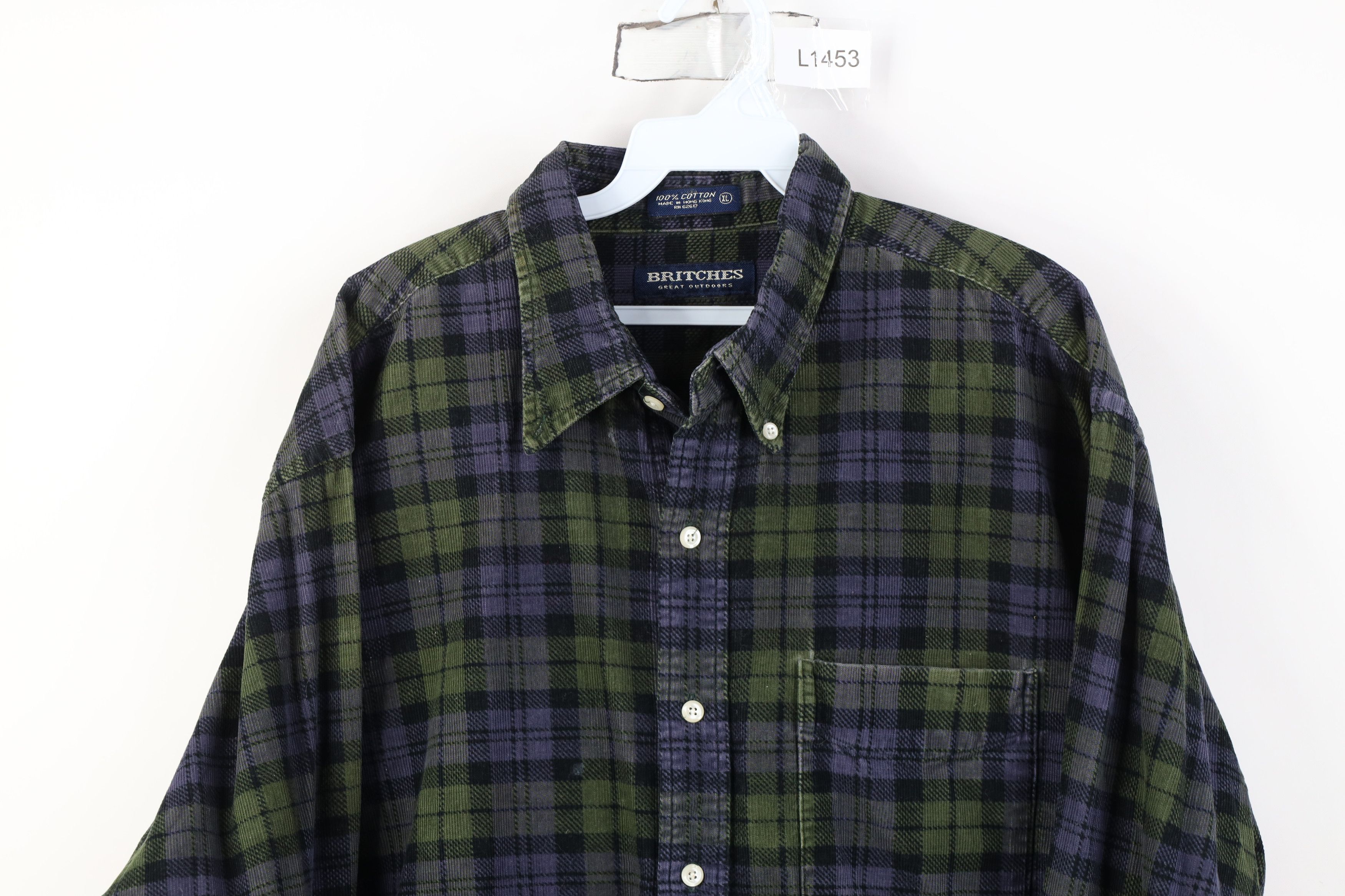 Vintage Vintage 90s Streetwear Collared Button Down Shirt Plaid Size US XL / EU 56 / 4 - 2 Thumbnail