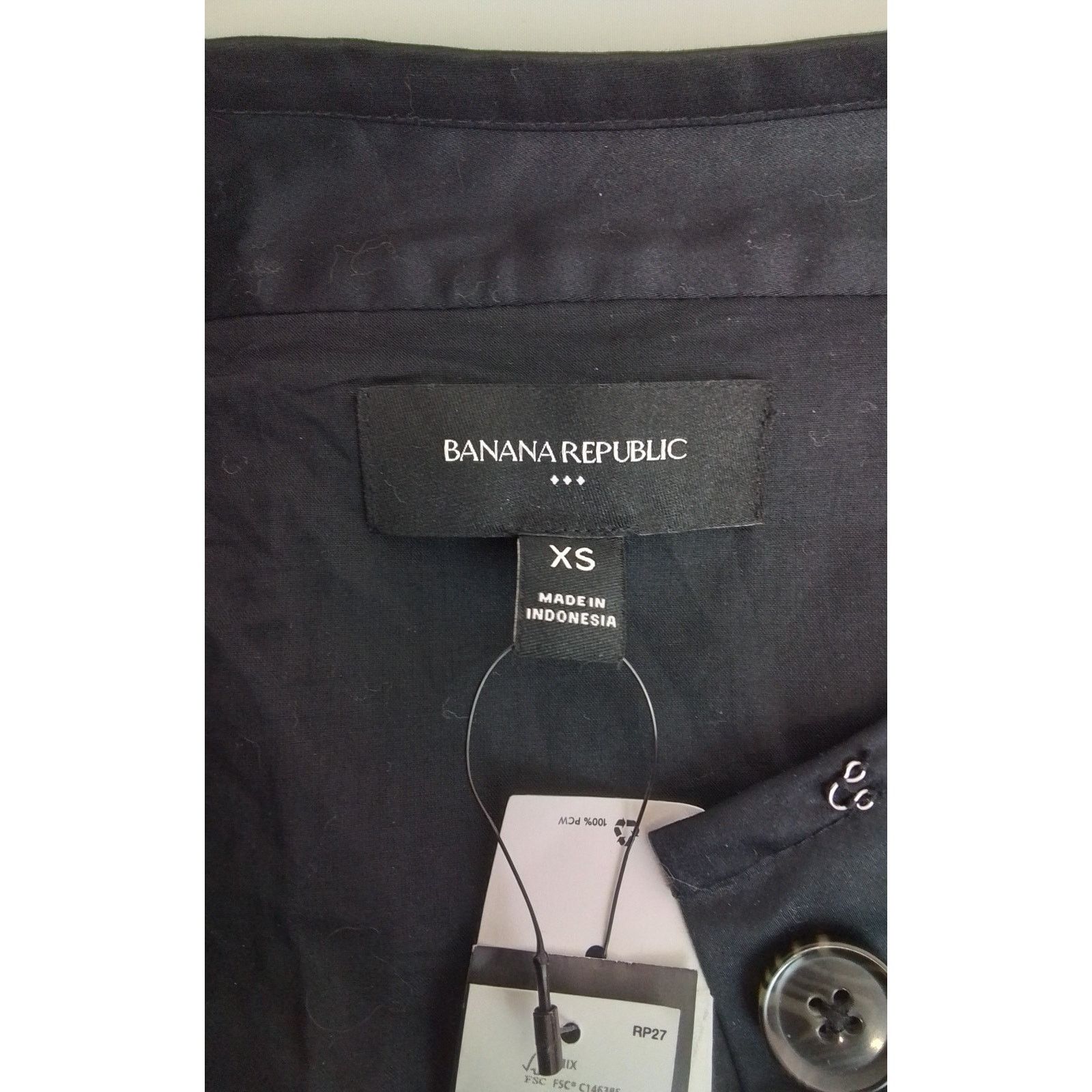 Banana Republic NWT Banana Republic Dress Women's XS Black Button-Up Size XS / US 0-2 / IT 36-38 - 8 Thumbnail