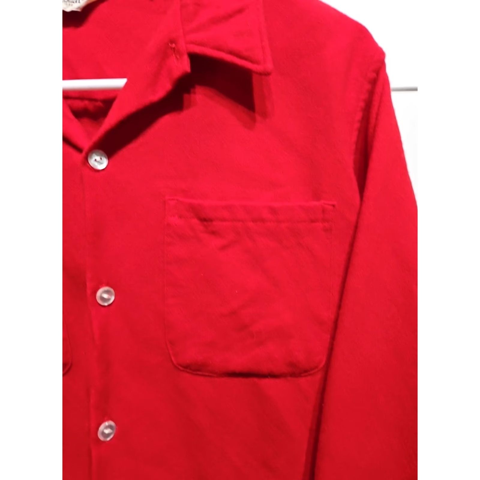 Vintage VINTAGE Woolrich Shirt Mens Medium Button-Up 100% Pure Virgin Wool Red Long Sleeve Collared Button-Down Fall Winter Spring Size US M / EU 48-50 / 2 - 2 Thumbnail