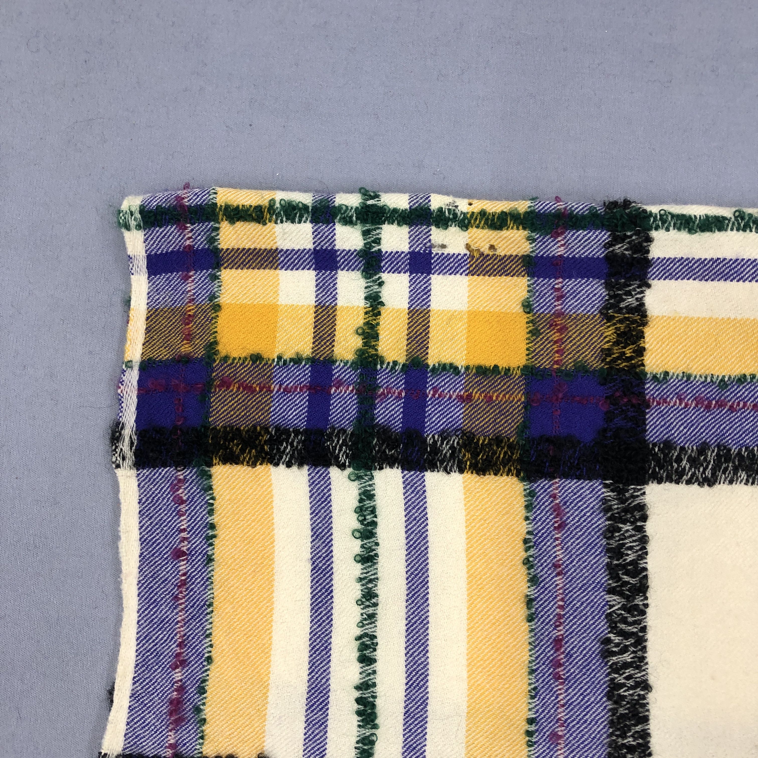 Japanese Brand Vintage Kenzo Scarf Muffler Wool Plaid Scarves Size ONE SIZE - 5 Thumbnail