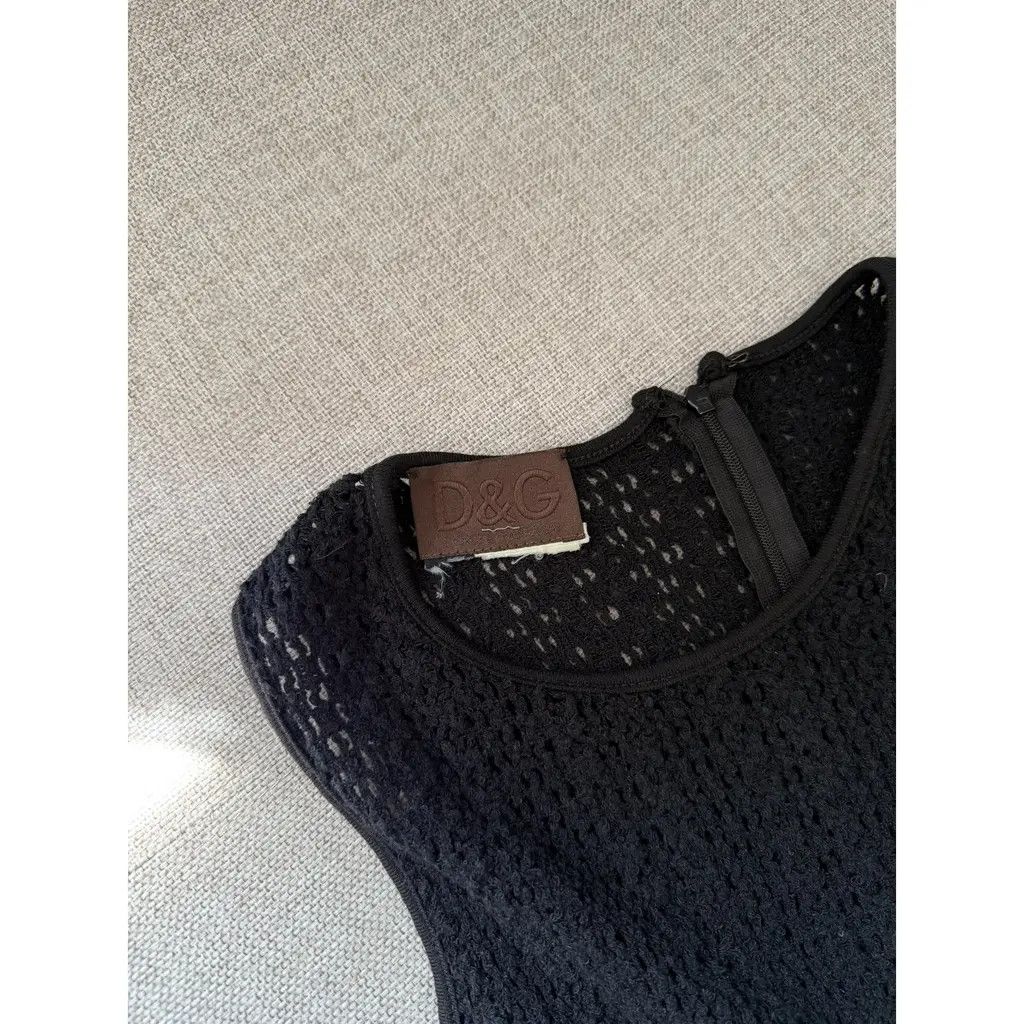 Dolce & Gabbana D&G by Dolce & Gabbana Vintage Crochet Knit Dress IT40 Size S / US 4 / IT 40 - 4 Thumbnail