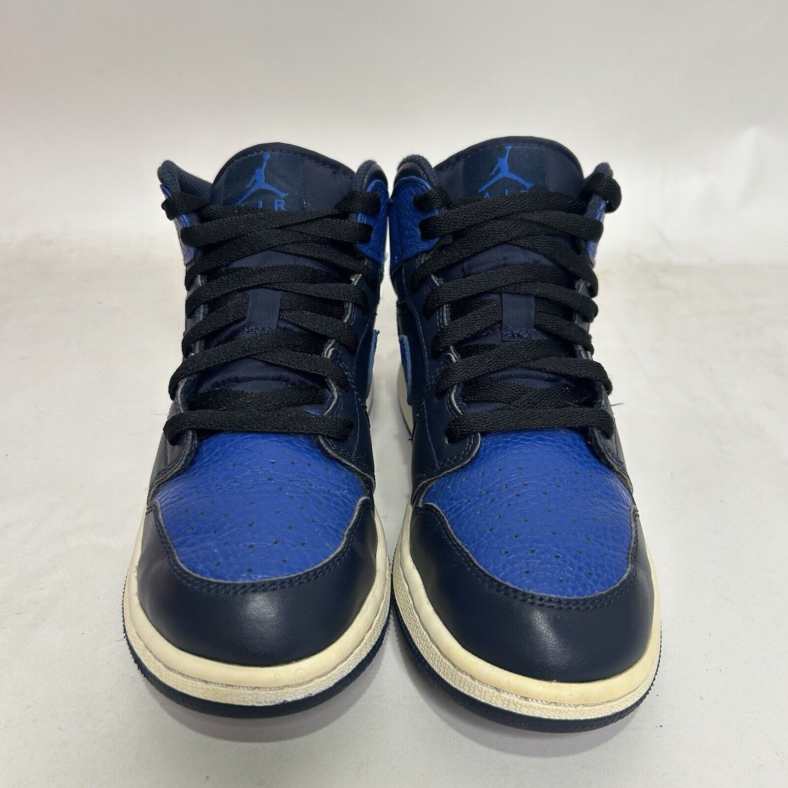 Nike Nike Air Jordan 1 Mid Retro GS “Obsidian Royal” 2024 Size US 7.5 / IT 37.5 - 2 Thumbnail