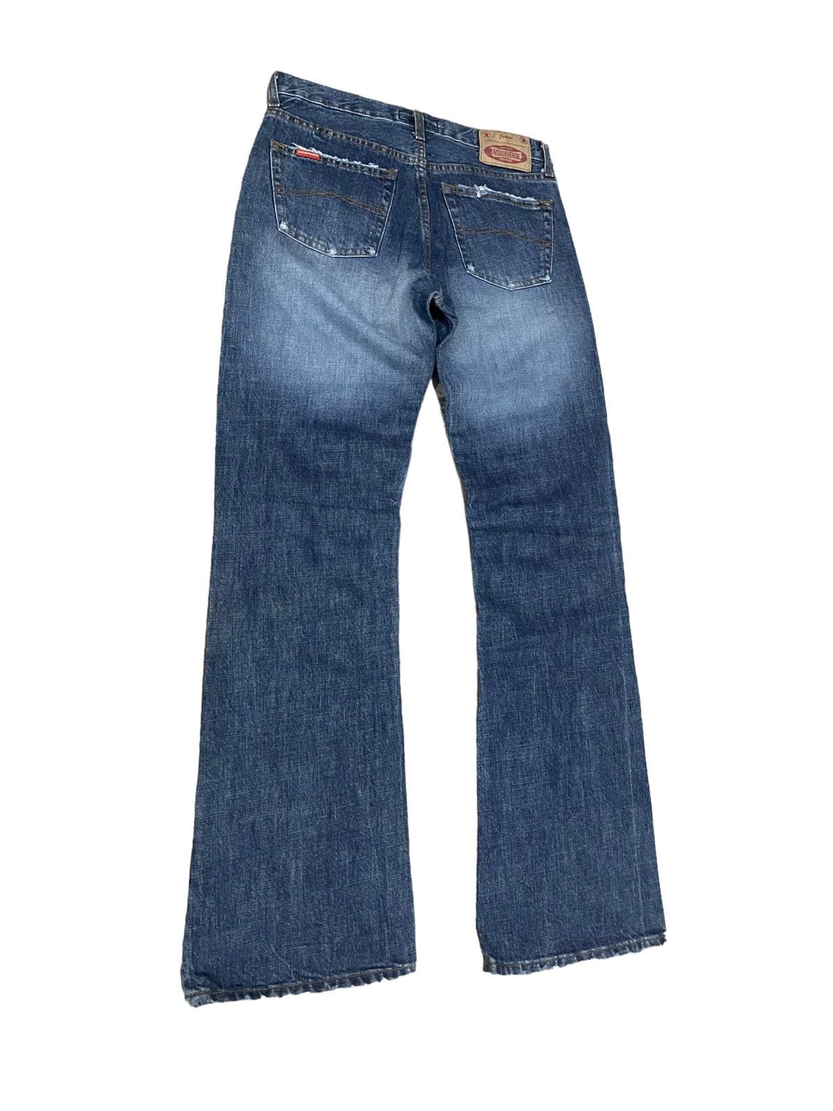 Japanese Brand Rare ! Vintage Acquaverde Traditional Flared Denim Jeans Size US 28 / EU 44 - 5 Thumbnail