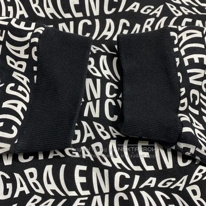 Balenciaga Balenciaga Black and White Logo Sweatshirt. Size US M / EU 48-50 / 2 - 8 Thumbnail
